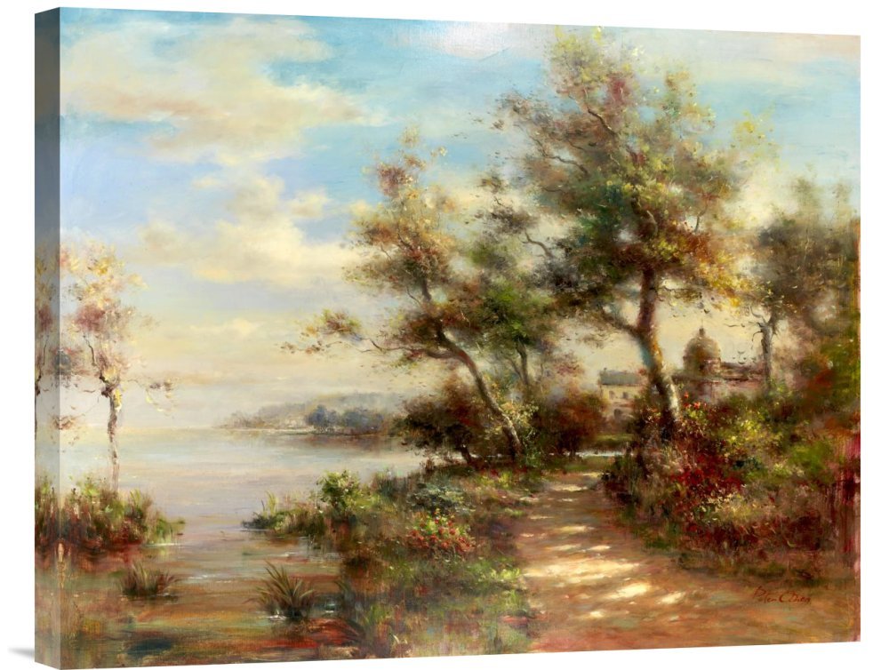 Budget Cohen Afternoon Walk Canvas Wall Art Print - Gallery Wrap Giclee for Living Room, Bedroom & Office Decor
