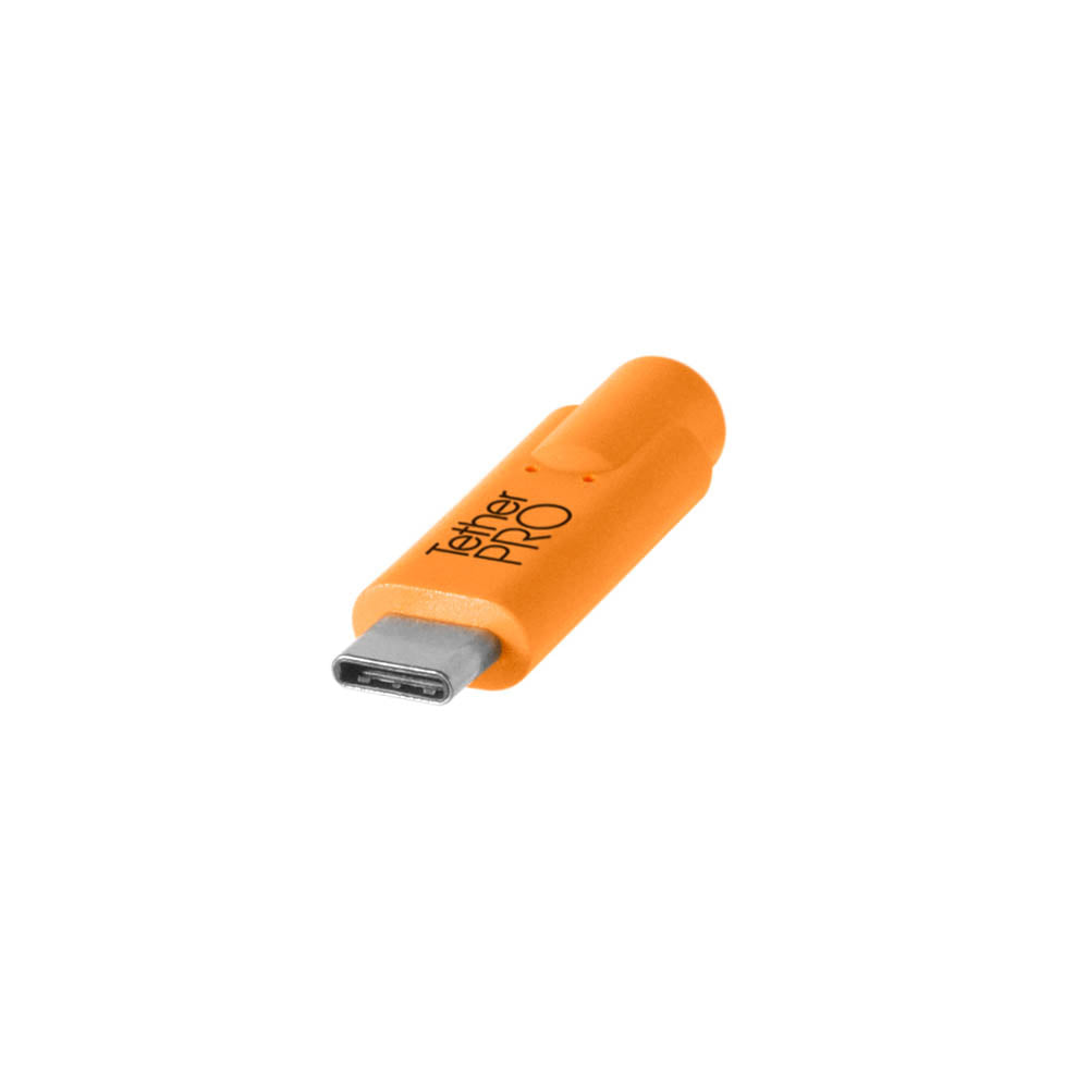 TetherPro 4.6m (15ft) USB C to USB C Cable - High Visibility Orange Braided Nylon - Fast Charging & Data Sync for iPhone 15, MacBook, iPad Pro, Galaxy S23 | Home, Office, Travel Use