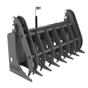 Berlon Mini Skid Steer Root Rake Grapple Attachment - Heavy Duty Landscaping & Debris Clearing Tool for Small Tractors & Skid Loaders | Perfect for Yard Cleanup, Tree Removal & Construction Projects