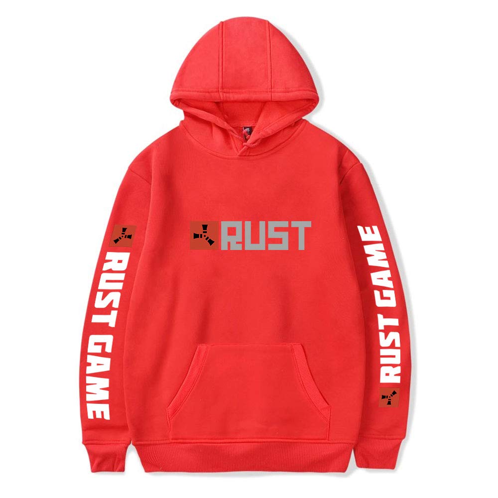 Unizka Rust Game Hoodie - Casual Hip Hop Streetwear Pullover, Thin Tracksuit Sweatshirt for Gamers, Perfect for Gaming Sessions and Urban Street Style