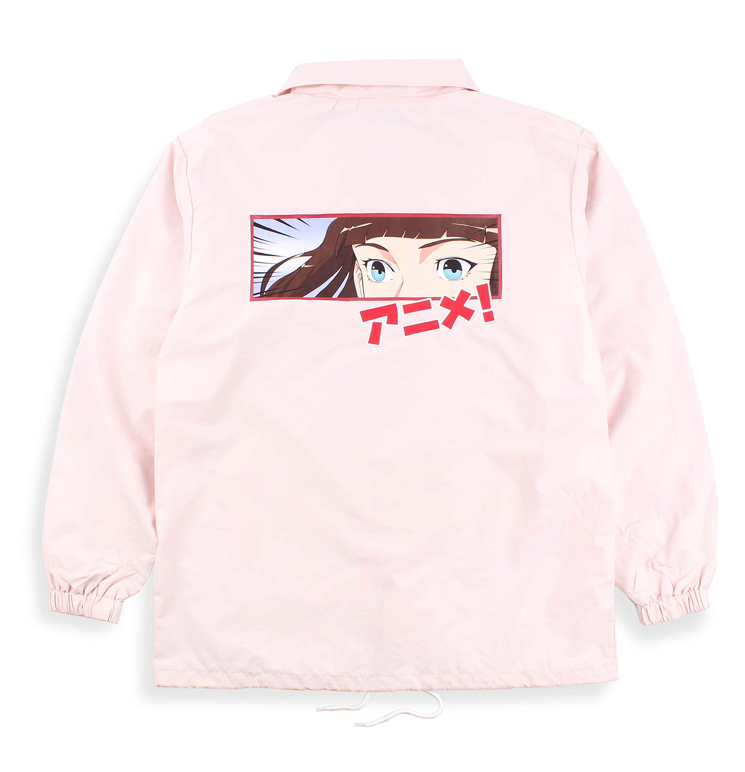 Agora Anime Pink Coach Jacket - Stylish Unisex Windbreaker for Cosplay, Streetwear & Casual Outfits | Lightweight Spring/Fall Outerwear for Anime Fans & Fashion Lovers