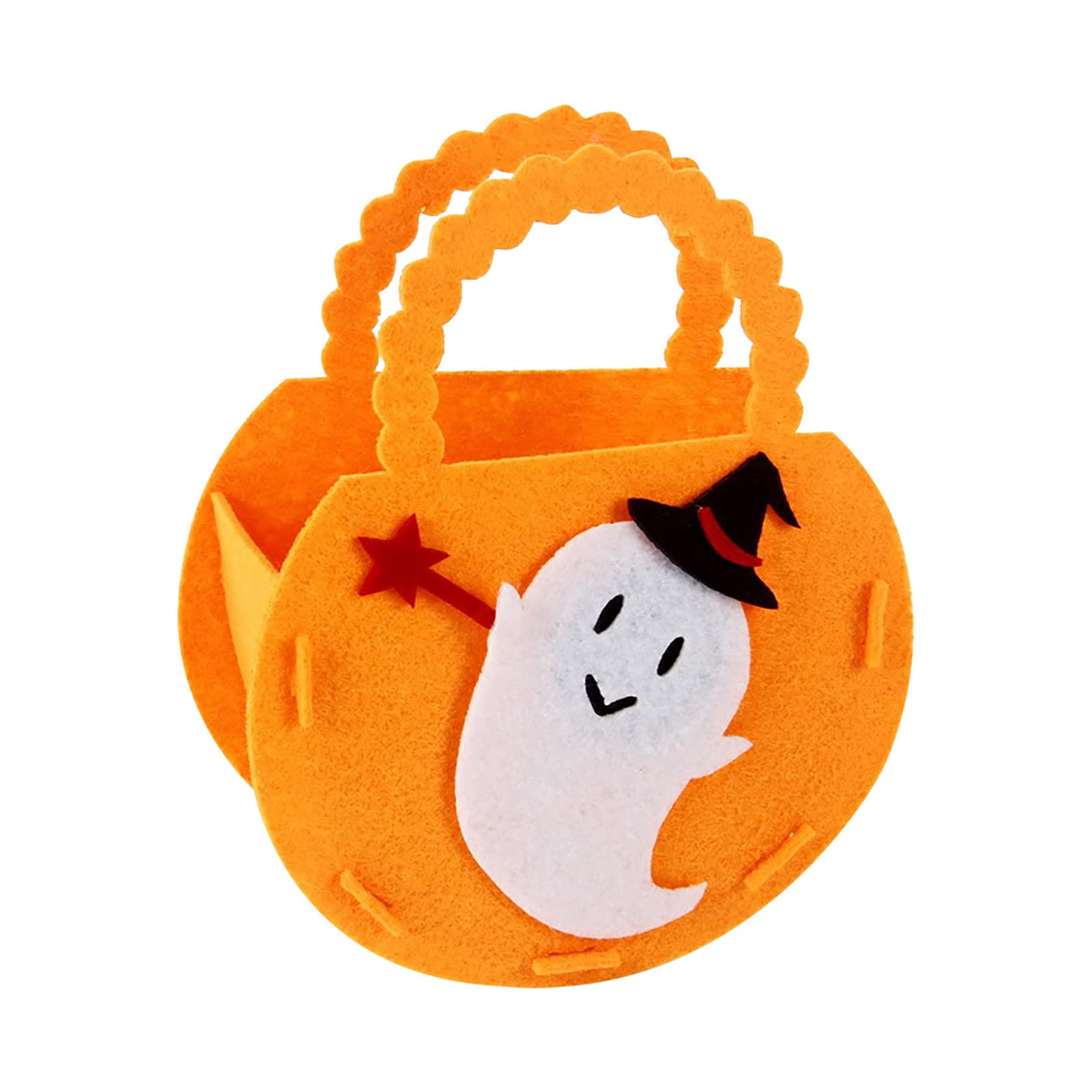 MAOWAPLG Halloween Trick or Treat Bags - Reusable Canvas Candy Goodie Bags for Kids & Adults - Eco-Friendly Grocery Tote Bags for Halloween Parties, School Events & Trick-or-Treating