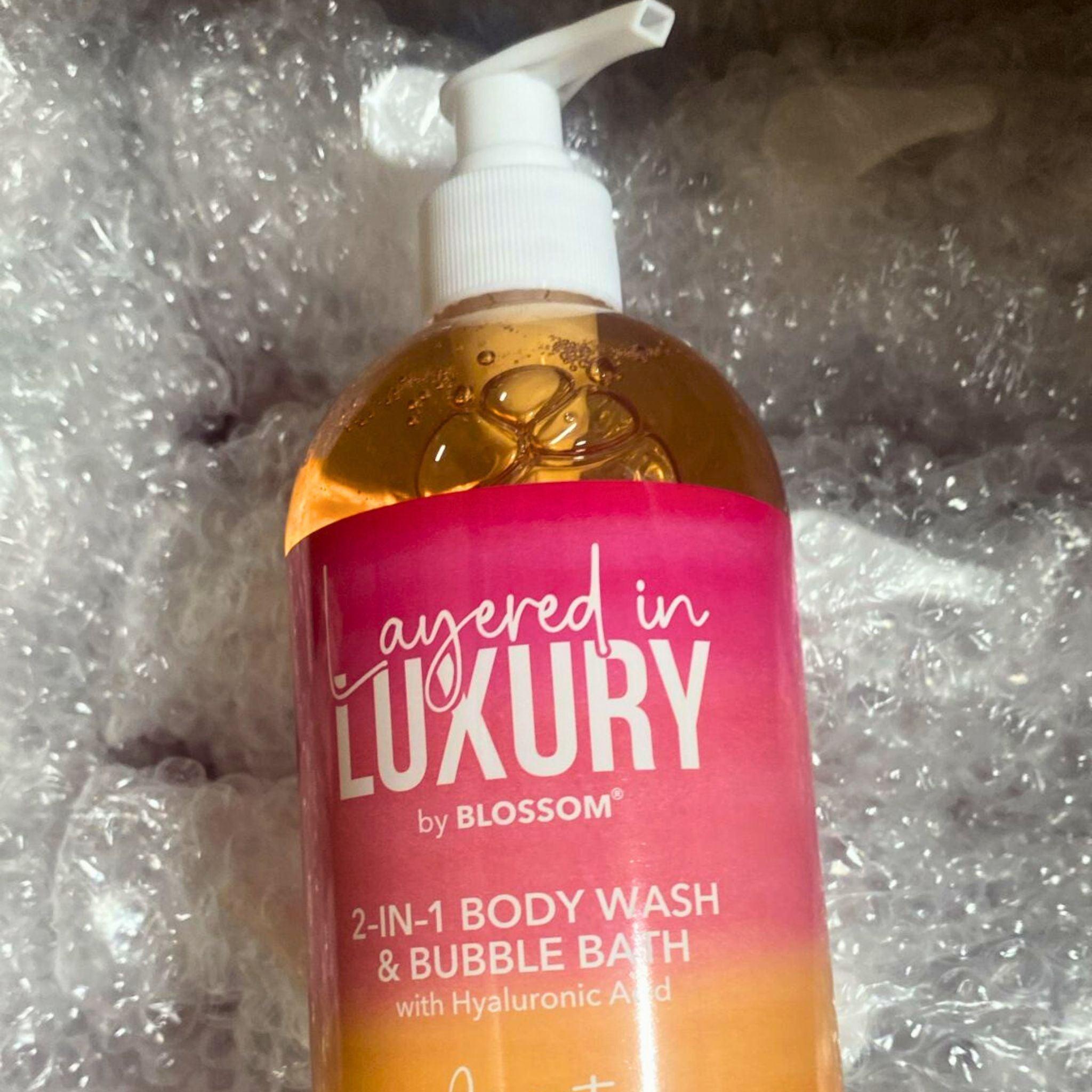 Blossom 2-in-1 Body Wash & Bubble Bath 500mL (48 Pack) - Moisturizing & Luxurious Layered Fragrance for Shower & Bath Time Relaxation