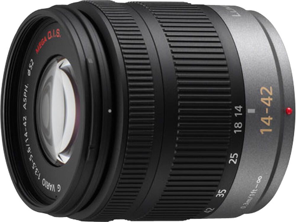 Panasonic Lumix G Vario 14-42mm f/3.5-5.6 ASPH MEGA O.I.S. Lens - Compact & Lightweight Micro Four Thirds Zoom Lens for Travel, Street & Portrait Photography
