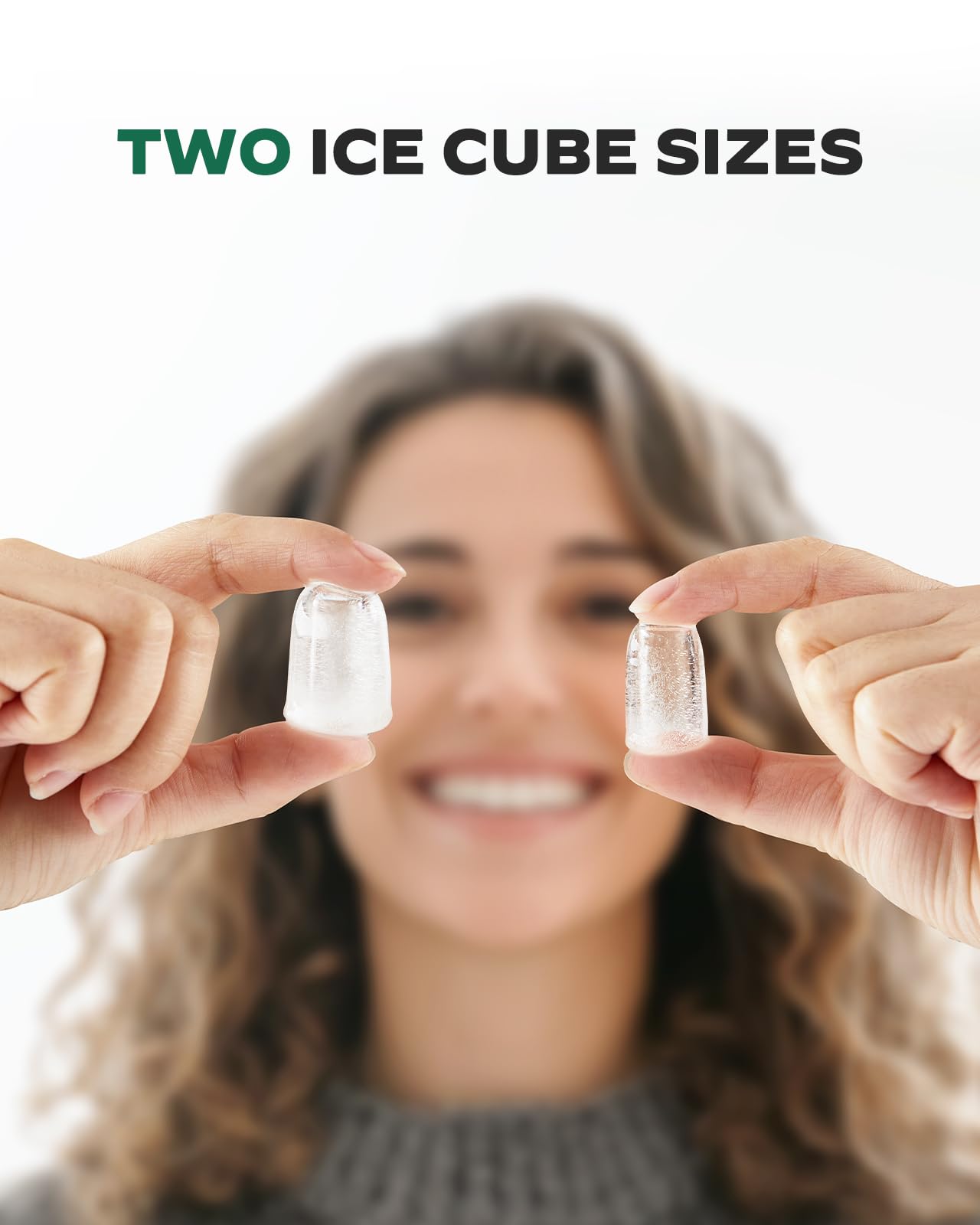 Silonn Countertop Ice Maker - 9 Cubes in 6 Minutes, 2.5L Expandable Ice Basket, Self-Cleaning with LED Touch Control, 2 Ice Size Options - Perfect for Home, Kitchen, Office, RV & Outdoor Entertaining