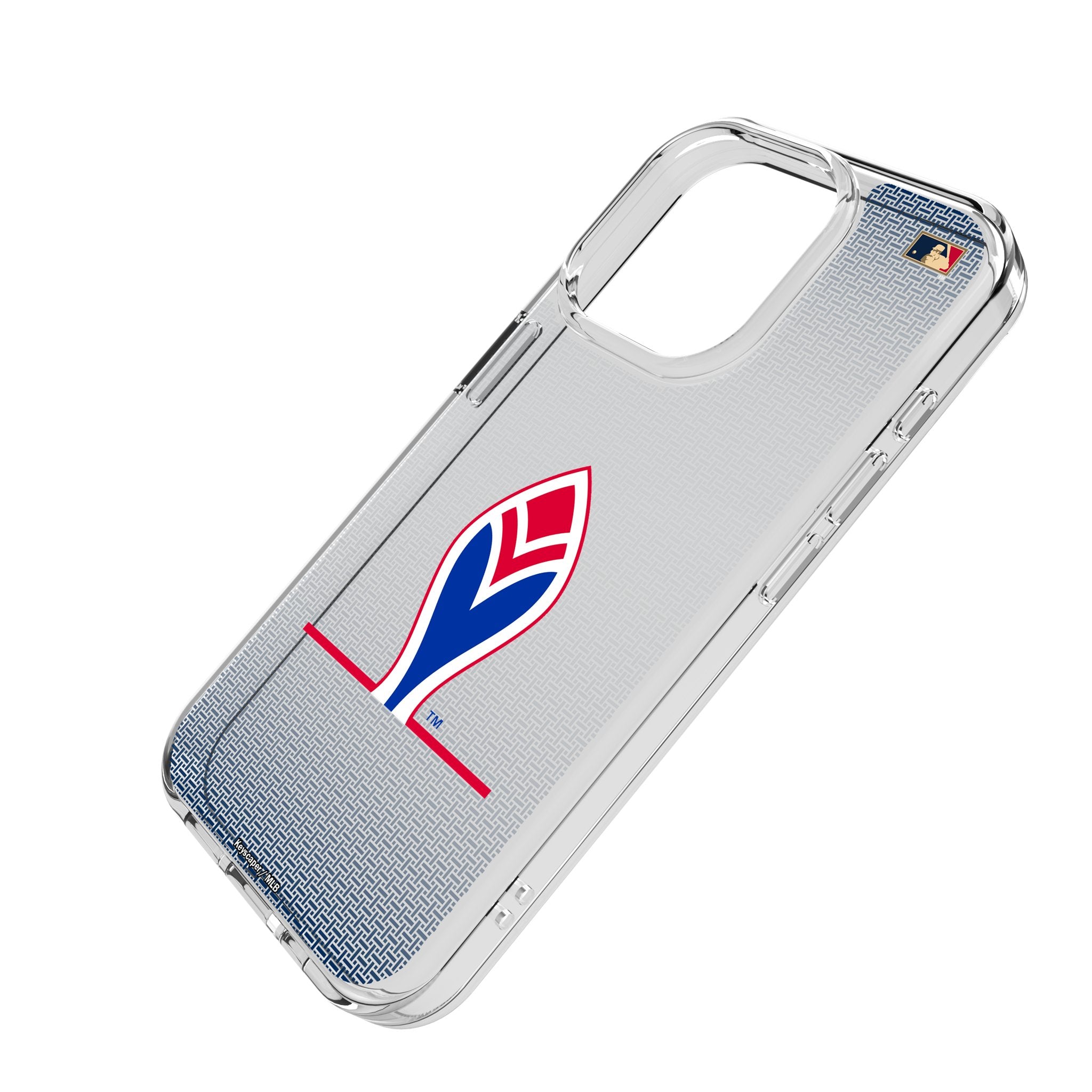 Atlanta Braves 1972-1975 Cooperstown Collection Linen Clear Phone Case for Apple iPhone - Perfect for Baseball Fans & iPhone Protection at Games, Work & Daily Use