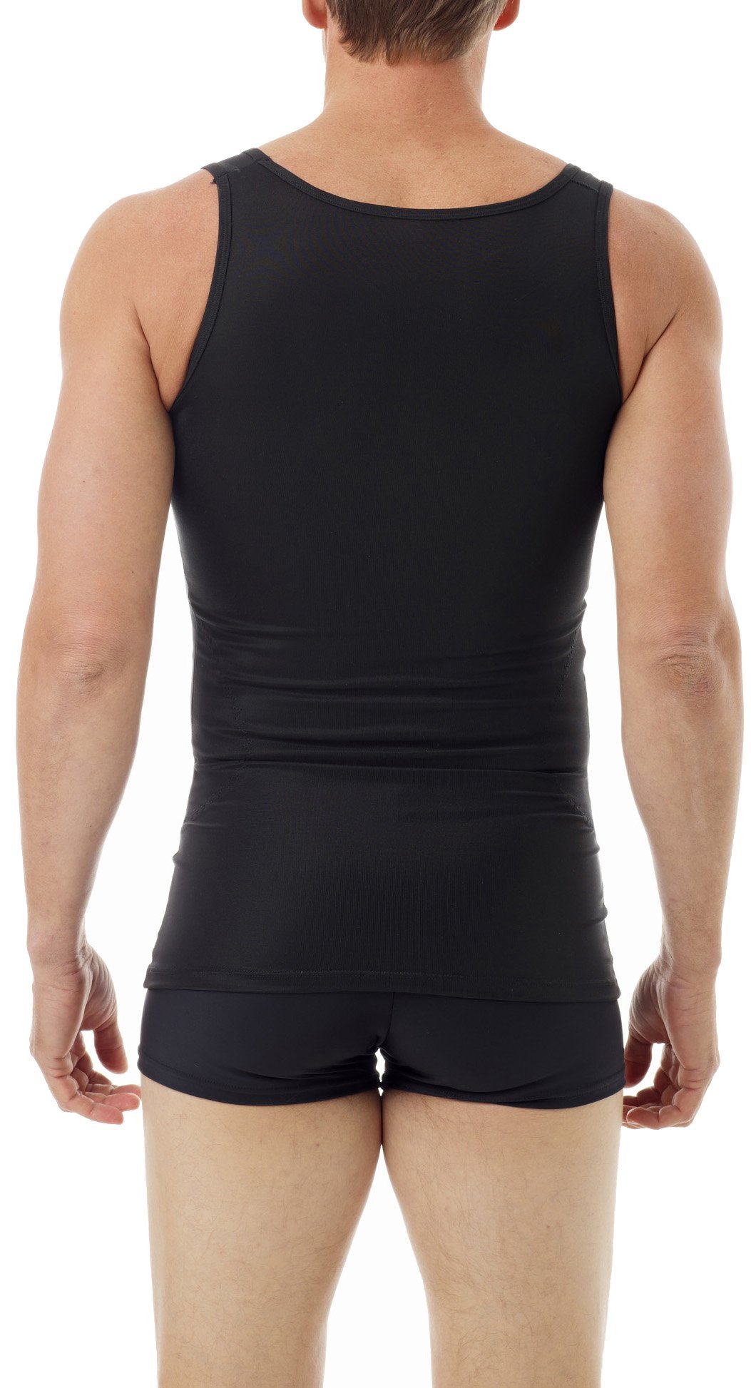 Underworks Men's Firm Classic Compression Body Shirt 3-Pack - Post-Surgery Support & Muscle Recovery Shirts for Workout, Gym & Everyday Wear