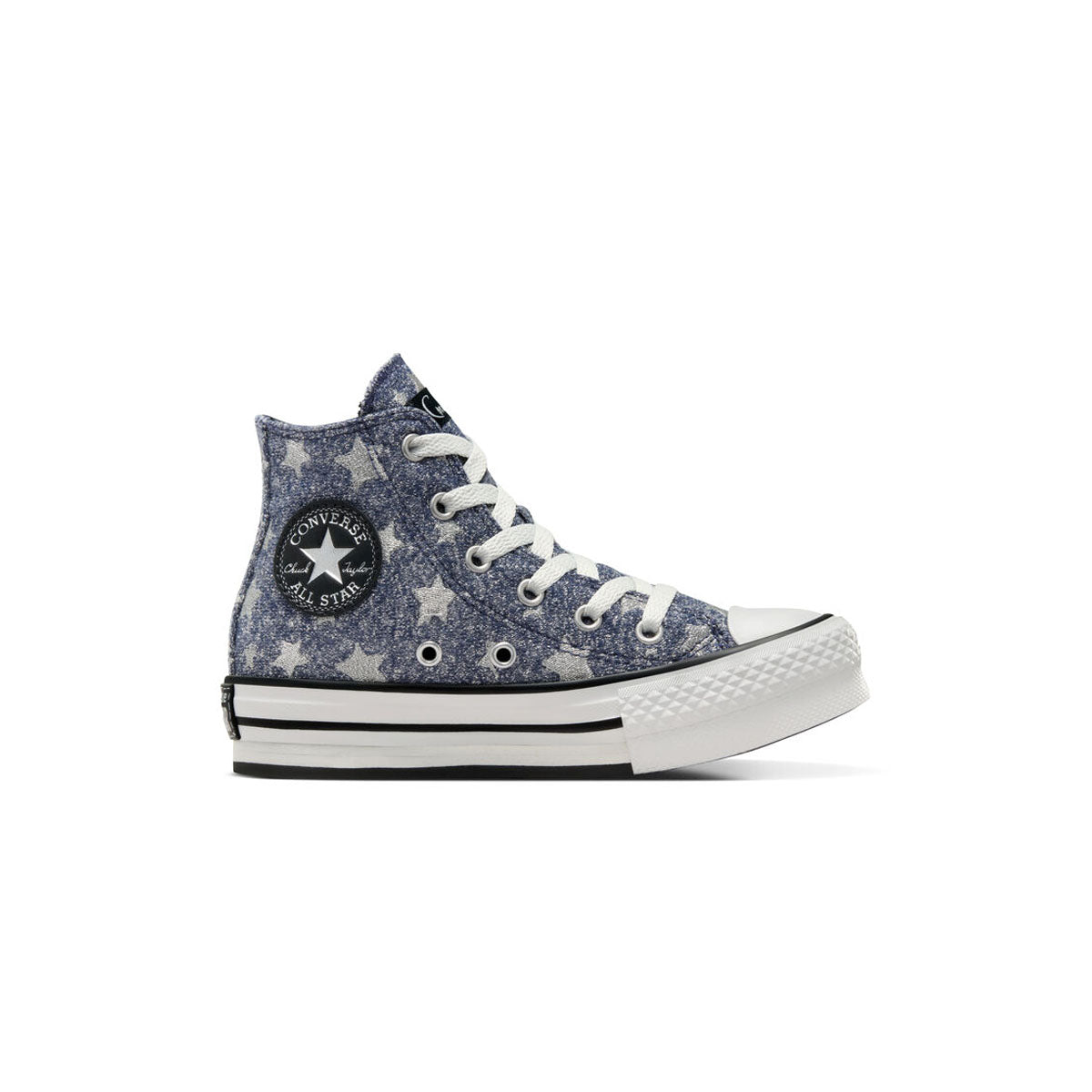 Coraline Kids Chuck Taylor All Star Sneakers - Fresh Blueberry Color High Top Canvas Shoes for Girls & Boys | Comfortable Casual & School Wear