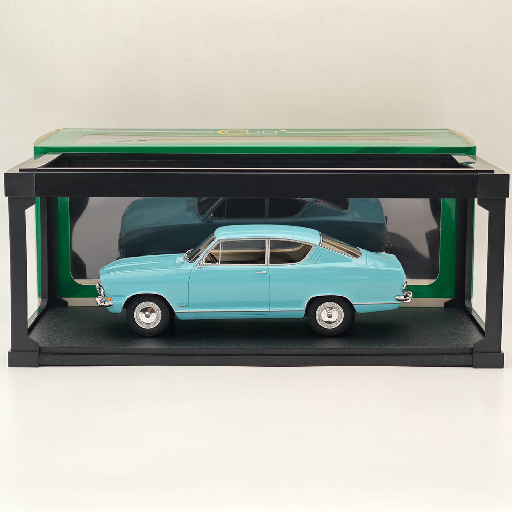 1:18 Scale Opel Kadett B Coupe 1966 Blue Resin Diecast Model Car - Limited Edition Collectible for Car Enthusiasts & Display in Home/Office