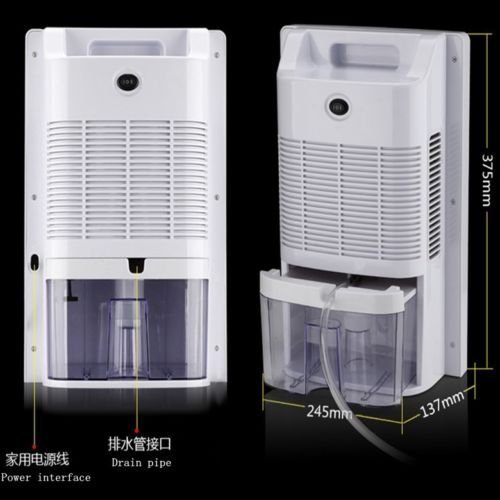ELEOPTION Electric Mini Dehumidifier with Drain Hose & Negative Ions - Compact Moisture Absorber for Home, Bedroom, Basement, Kitchen, Office, Garage, RV - Prevent Mold & Improve Air Quality in Small Spaces