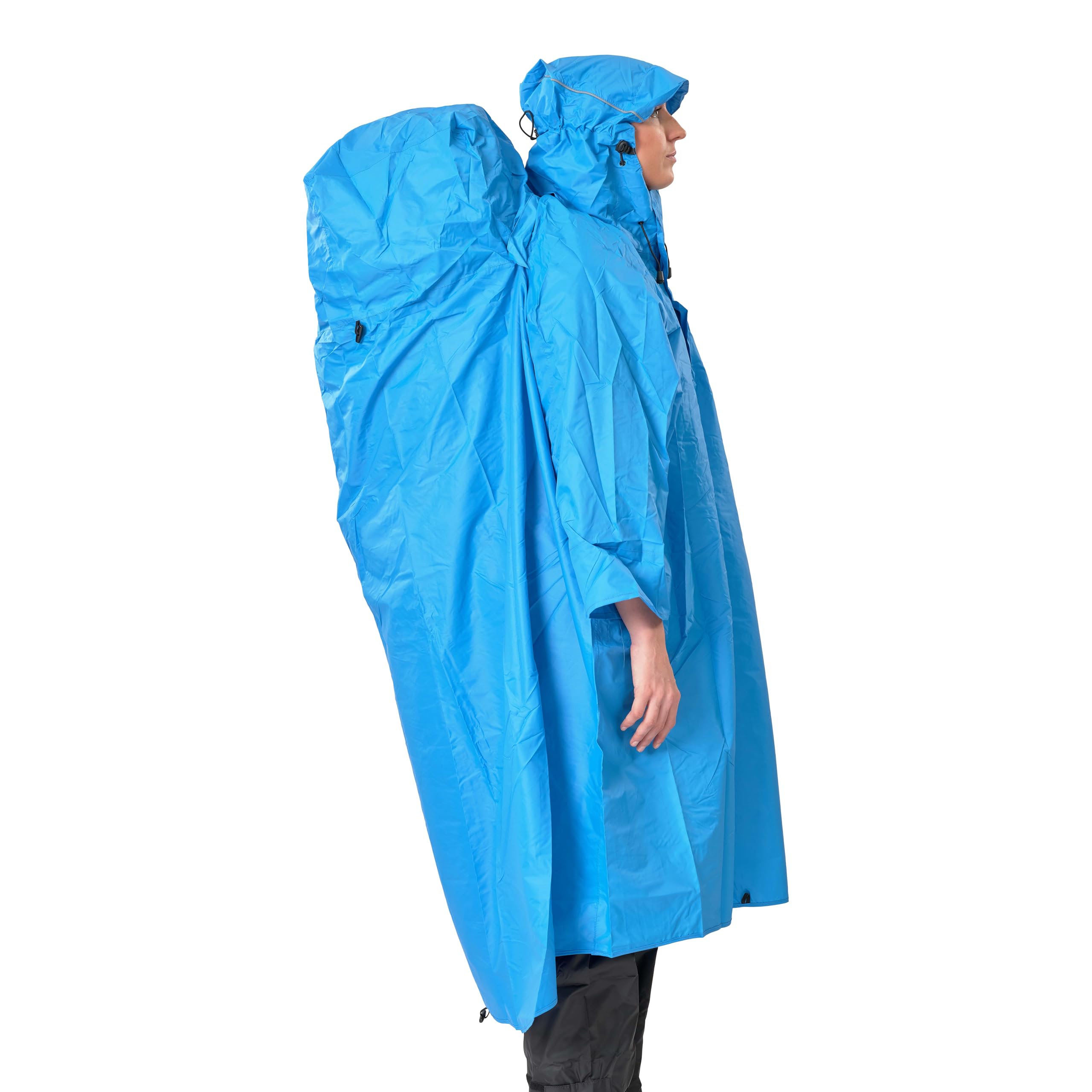 Lowland Outdoor Waterproof Rucksack Poncho - Blue for Hiking & Camping