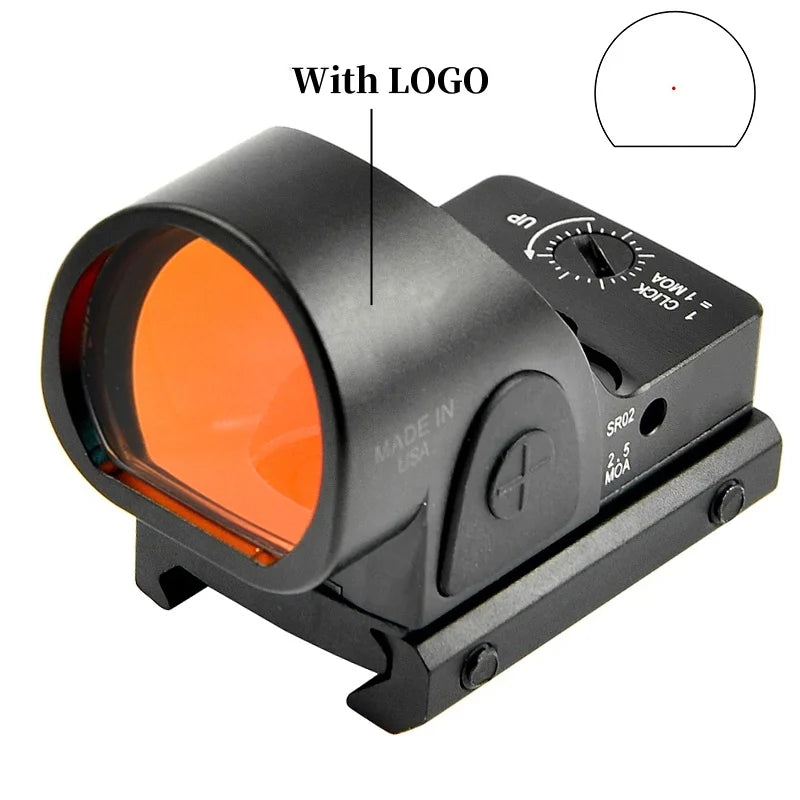 Trijicon SRO 2.5MOA Red Dot Sight - Tactical Reflex Scope for Pistols, Handguns & Rifles | Weaver/Picatinny Rail Compatible | Ideal for Hunting, Target Shooting & Home Defense