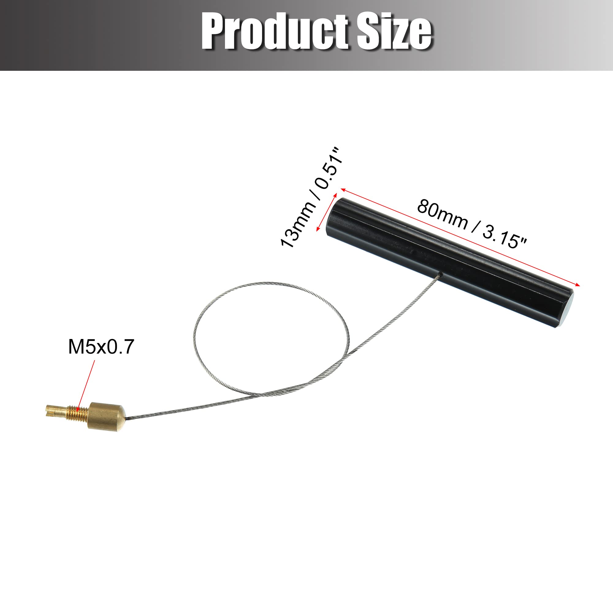 X AUTOHAUX Universal Tire Valve Stem Puller & Core Remover Tool - Compatible with Motorcycle, Car, ATV (Black) - Essential for Tire Repair, Maintenance & Air Pressure Adjustment