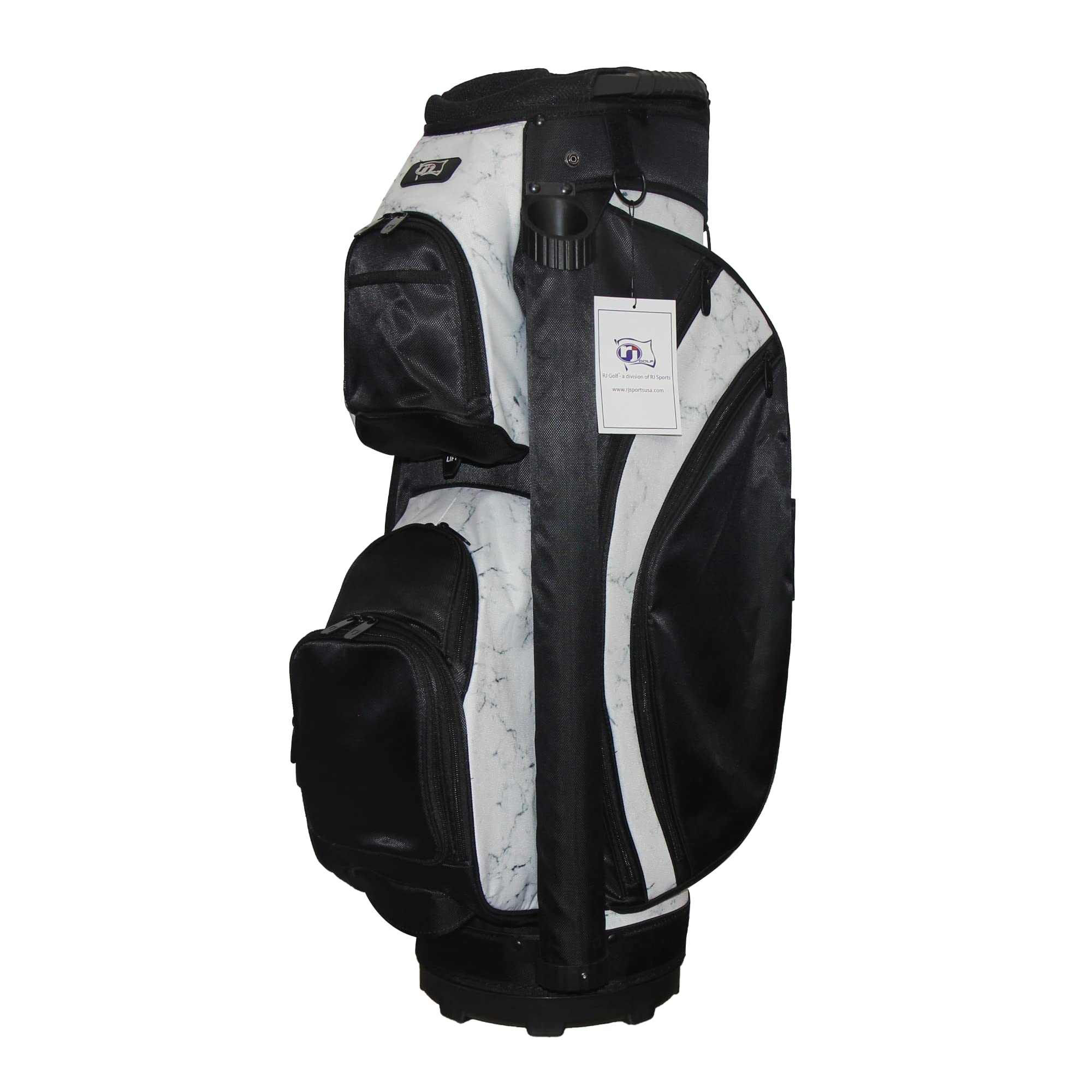 RJ Sports Bliss 14-Way Divider Top Women's Deluxe Golf Cart Bag - Lightweight Waterproof Ladies Golf Stand Bag with Cooler Pocket - Perfect for Golf Courses & Country Clubs