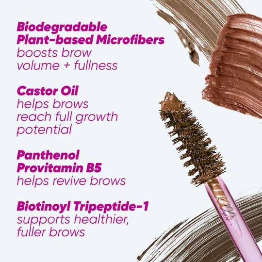 Kosas Air Brow Tinted Volumizing Eyebrow Gel - Natural Looking Full Brows for Everyday Makeup & Special Occasions