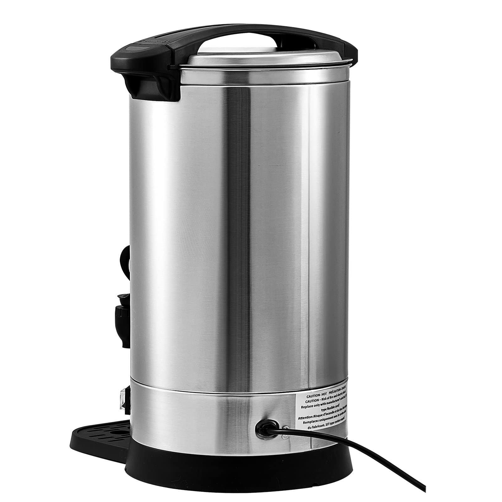 VEVOR 65-Cup (9.75L) Commercial Coffee Urn with Level Window - 1500W Large Capacity Coffee Maker for Events, Catering & Offices - Perfect for Weddings, Parties & Restaurants