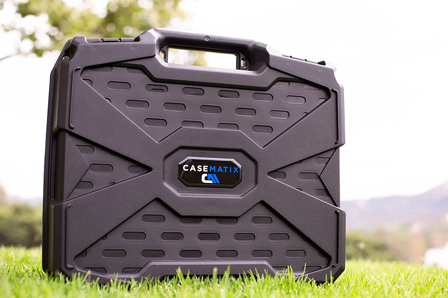 CASEMATIX Rugged Hard Case for DJI Mavic Pro 2 & Mavic 2 Zoom Drones - Protective Storage with Green Foam Interior (Case Only) - Perfect for Travel, Outdoor Adventures & Drone Accessories Protection