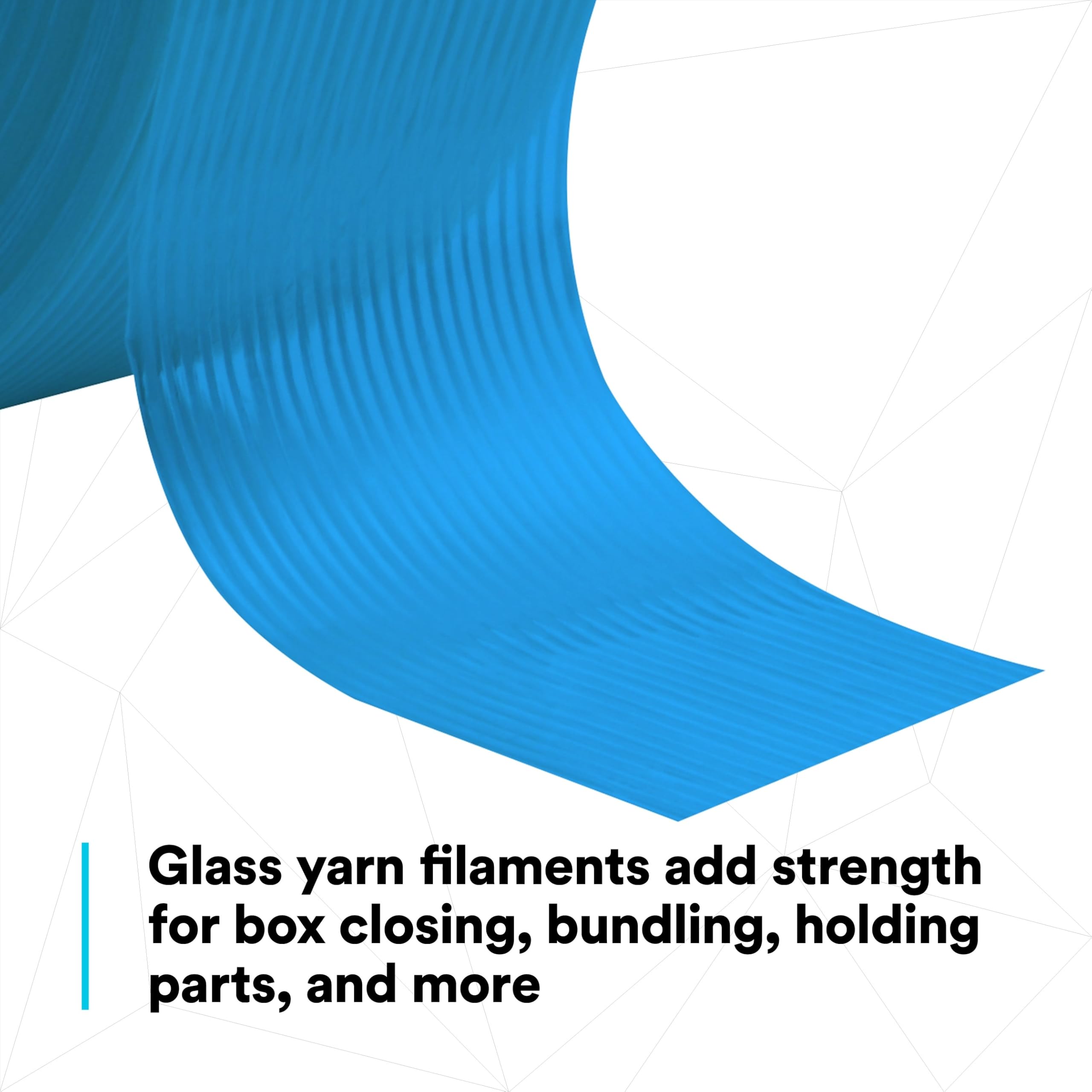 Scotch 8916V Blue Filament Tape - 18mm x 55m (6.8 mil) - Heavy Duty Packing, Shipping & Sealing - 48 Rolls/Case - Ideal for Warehouse, Moving Boxes & Industrial Packaging