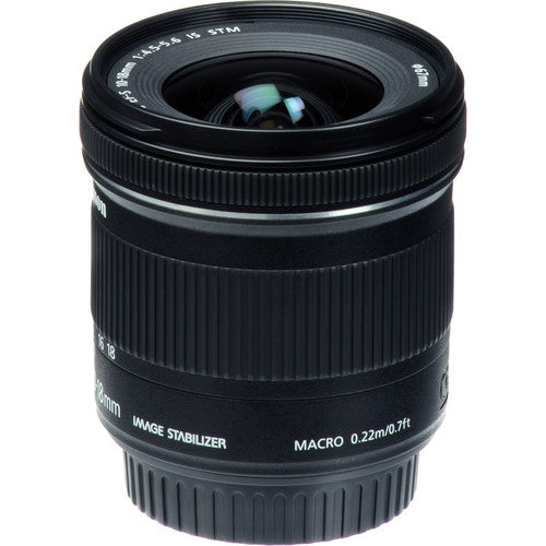 Canon EF-S 10-18mm f/4.5-5.6 IS STM Wide Angle Lens with 4-Piece Macro Kit (UV/CPL/FLD Filters) - Perfect for Landscape, Architecture & Travel Photography