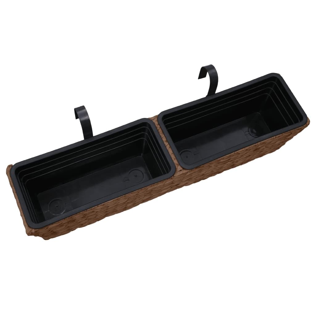 Large Brown Water Hyacinth Planters Set of 2 - 31.5