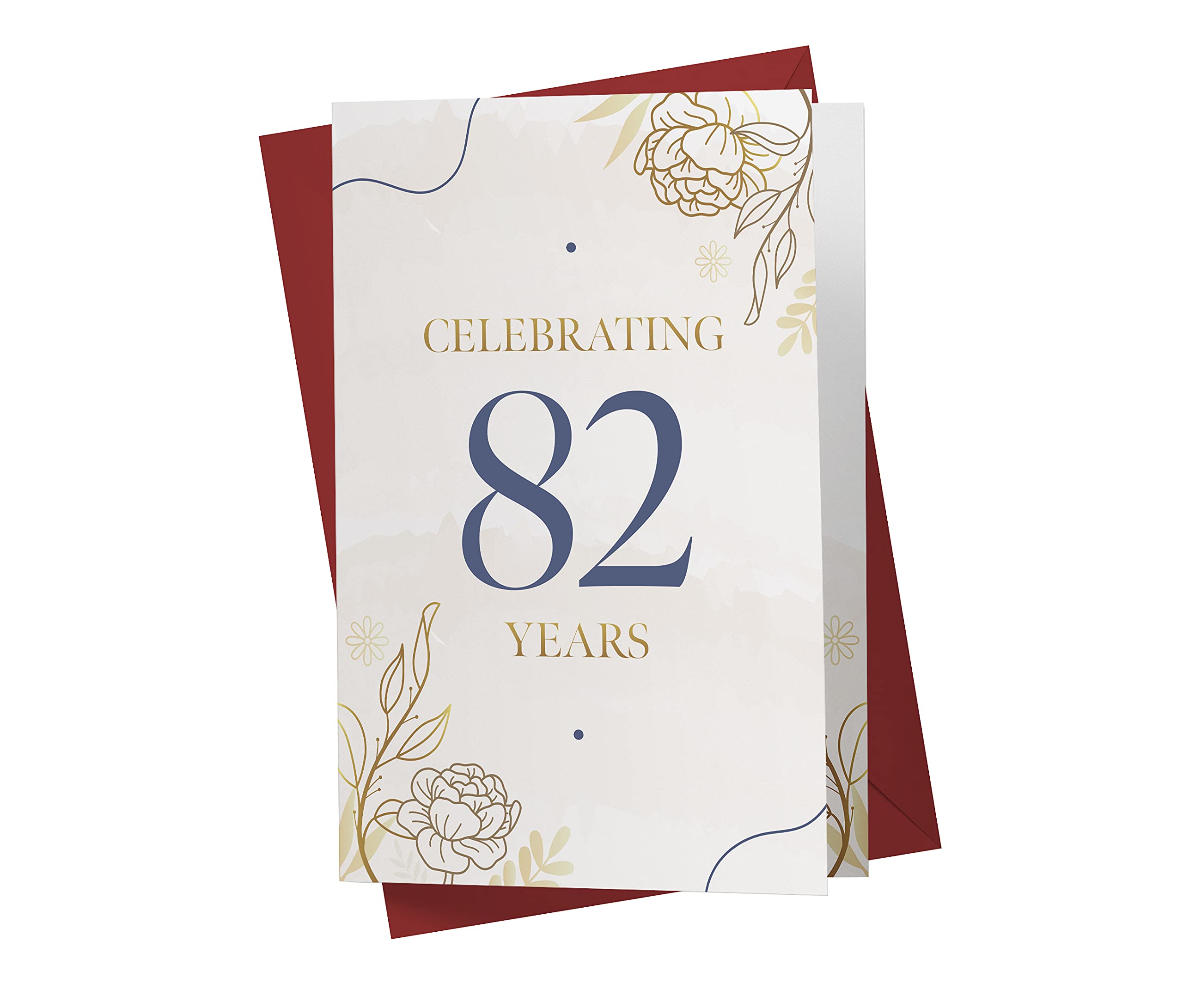 82nd Birthday Card for Him & Her - Funny & Heartfelt 82 Year Old Greeting Card for Dad, Mom, Brother, Sister or Friend | Golden Age Celebration | Perfect for Retirement Parties & Milestone Birthdays