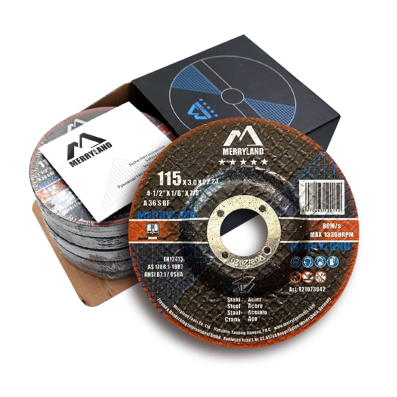 Merryland 4.5 Inch Metal Cutting Wheel - Ultra Thin 1/8