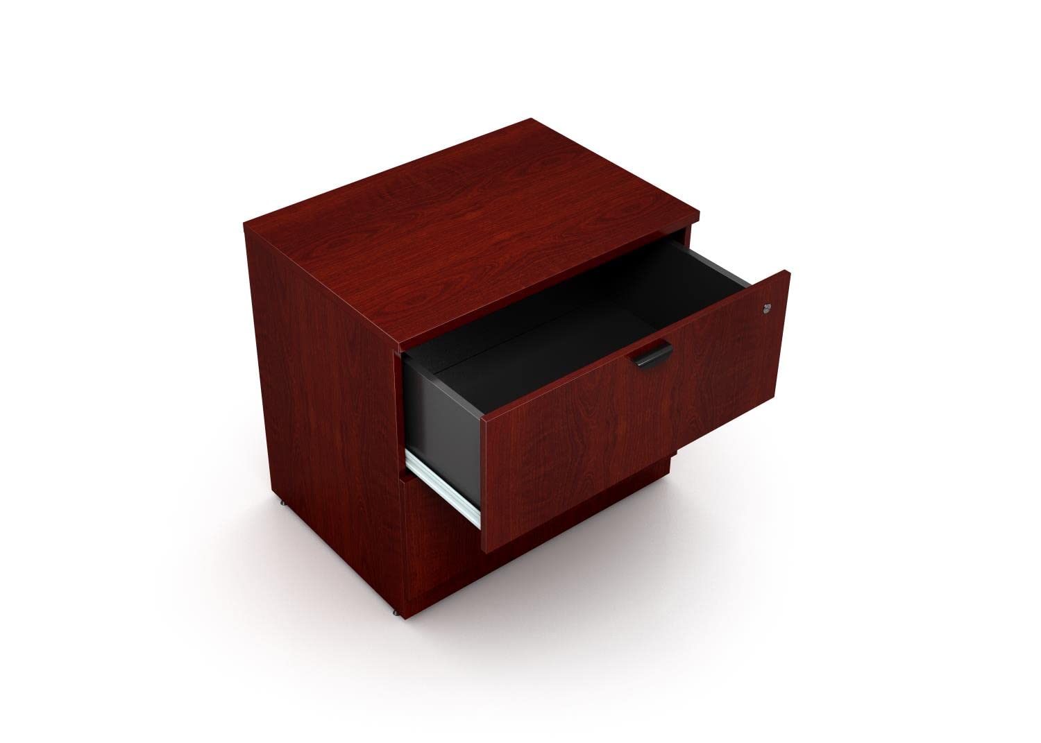 Premium Mahogany 2-Drawer Lateral File Cabinet - Office Storage Solution for Documents & Files | Boss Office Products | Ideal for Home Office, Corporate Workspace & Business Organization