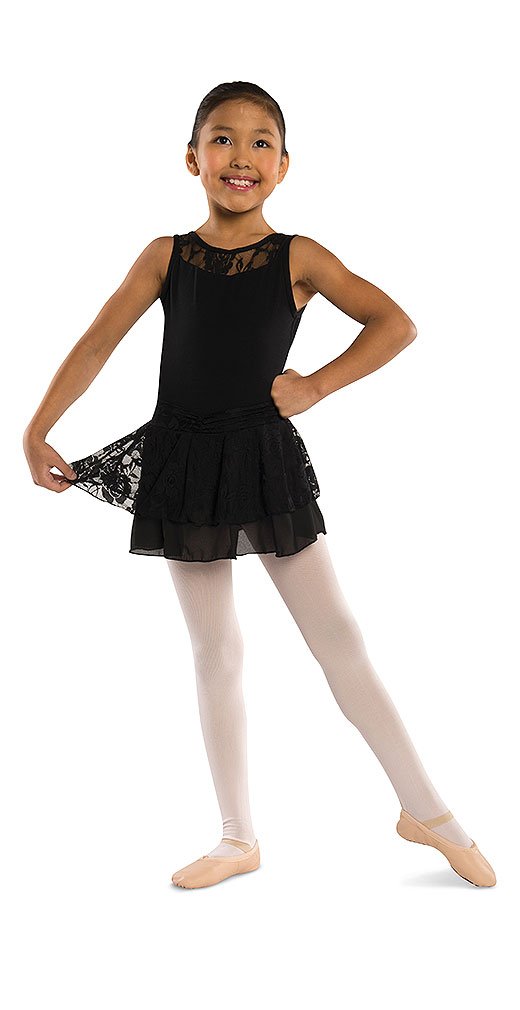 Danshuz Girl's Lace Accent Tank Dress - Elegant Floral Lace Summer Dress for Girls | Perfect for Parties, Weddings & Special Occasions