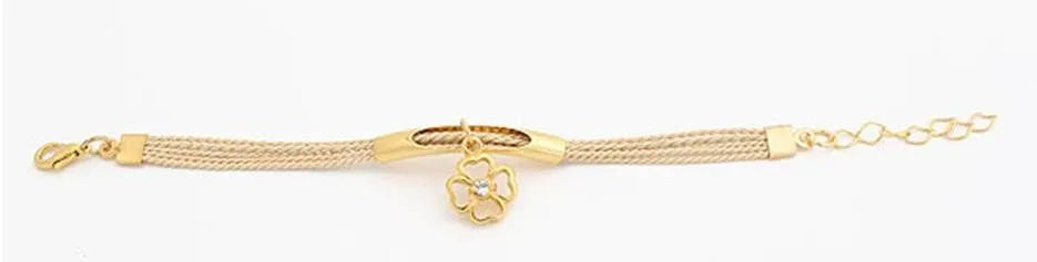 Golden Key Charm Bracelet Set of 3 - Elegant Jewelry for Women, Gift for Her - Perfect for Birthday, Anniversary & Special Occasions
