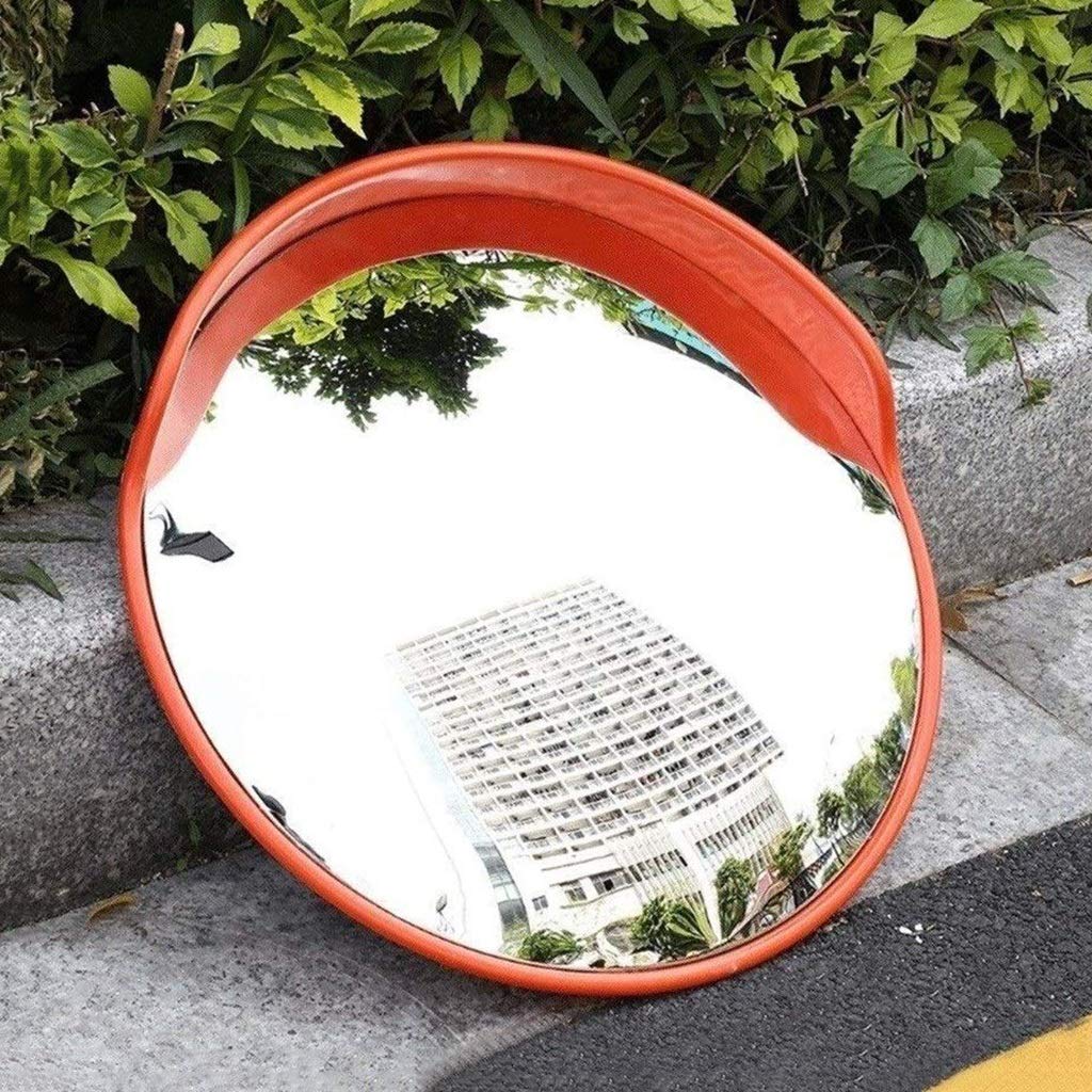 60cm Convex Road Safety Mirror - Wide Angle Blind Spot Traffic Mirror for Driveways, Parking Lots & Public Roads | Durable Outdoor Utility Mirror for Enhanced Visibility & Accident Prevention
