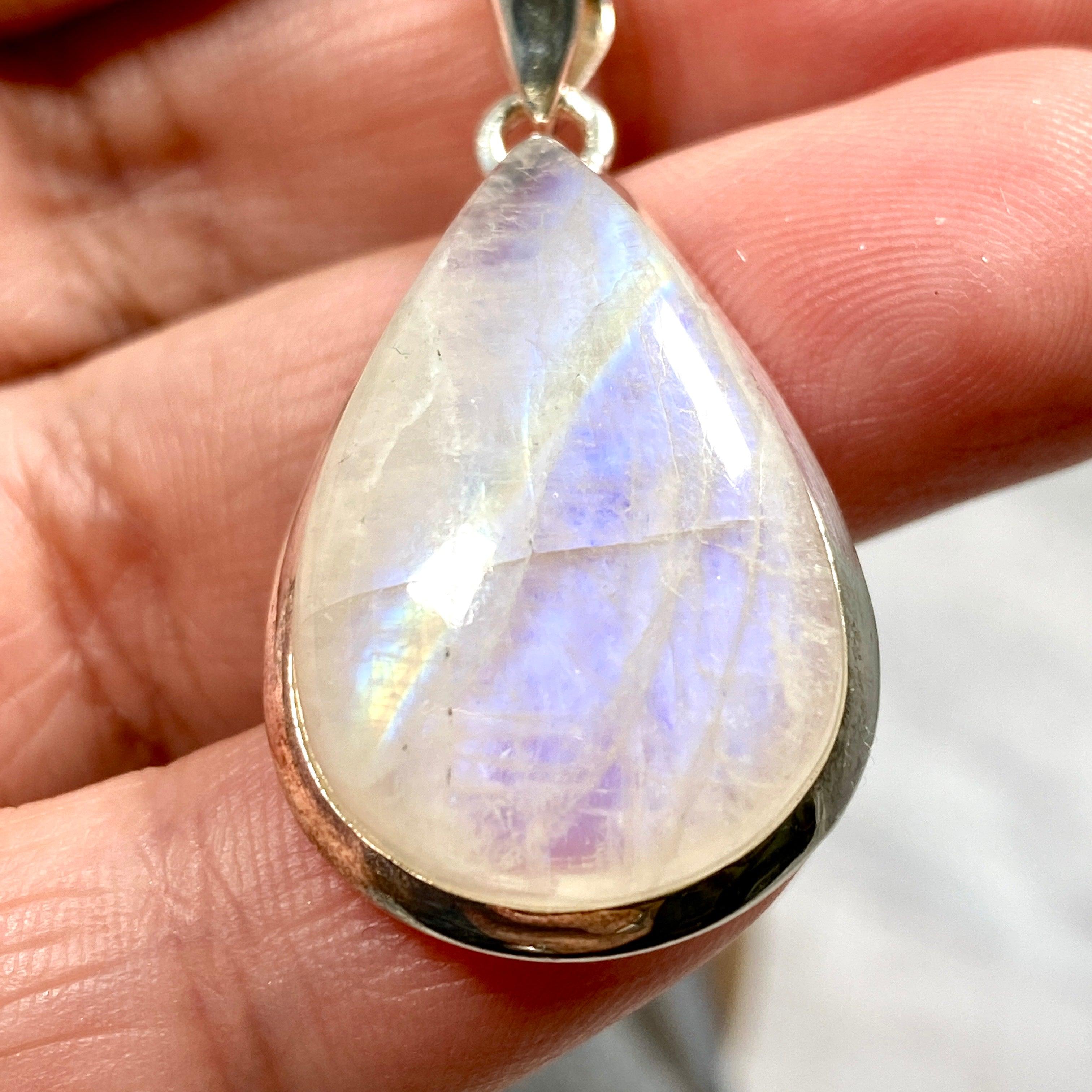 Moonstone Teardrop Pendant Necklace KPGJ2896 - Elegant Gemstone Jewelry for Women, Perfect for Weddings, Parties & Everyday Wear