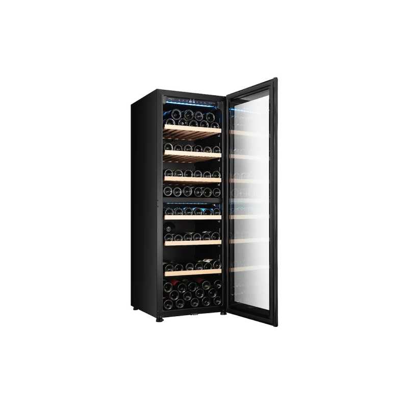 Europace EWC8981DBK Signature Series 98 Bottle Dual Zone Wine Cooler - Built-in & Freestanding for Home, Kitchen, or Restaurant Use