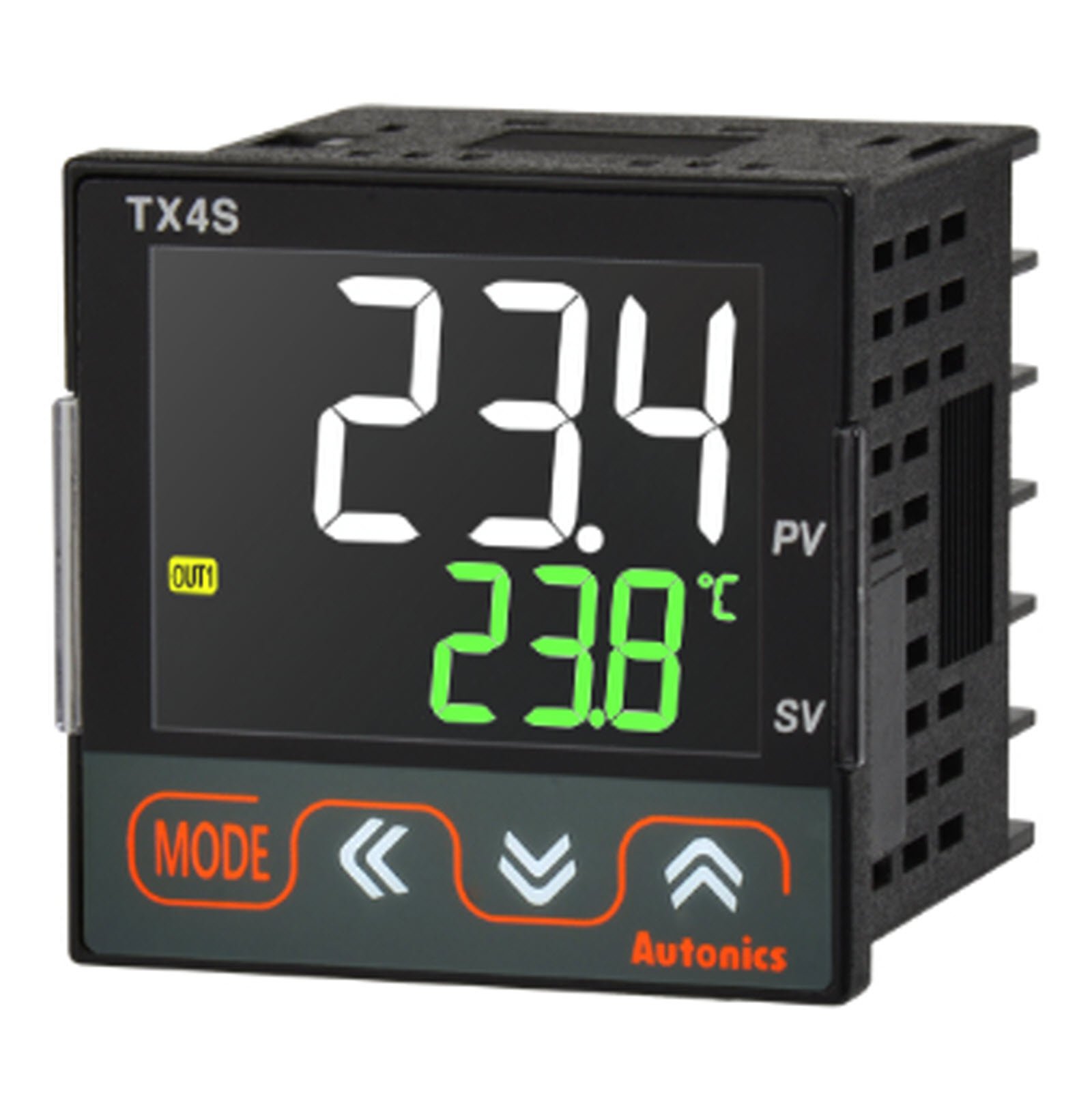 Autonics TX4S-A4C 48x48mm LCD Digital PID Temperature Controller 100-240VAC - Precise Industrial Process Control for Ovens, Furnaces & HVAC Systems