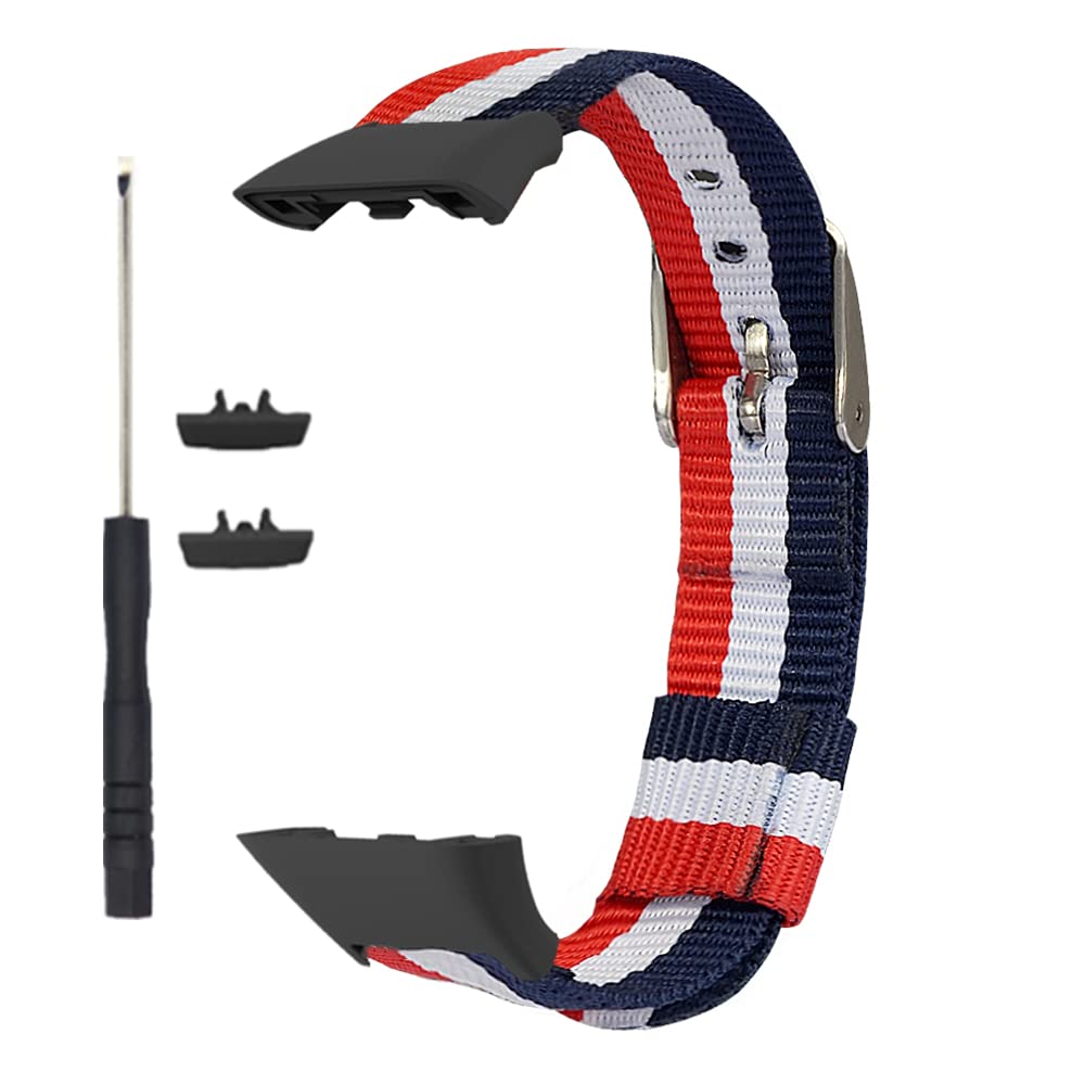 KangPlus Replacement Wristband for Honor Band 6 - Sporty Canvas Adjustable Strap with Installation Tool - Compatible with Huawei Band 6 Pro/Huawei Band 6 - Durable Fitness Tracker Band for Running, Gym & Daily Wear