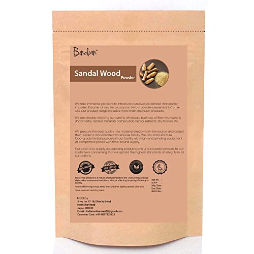**Pure Sandalwood Powder for Face & Body - 100% Natural Skin Brightening & Glow Booster - Suitable for All Skin Types (100g) - Perfect for DIY Face Masks, Spa Treatments & Ayurvedic Skincare**