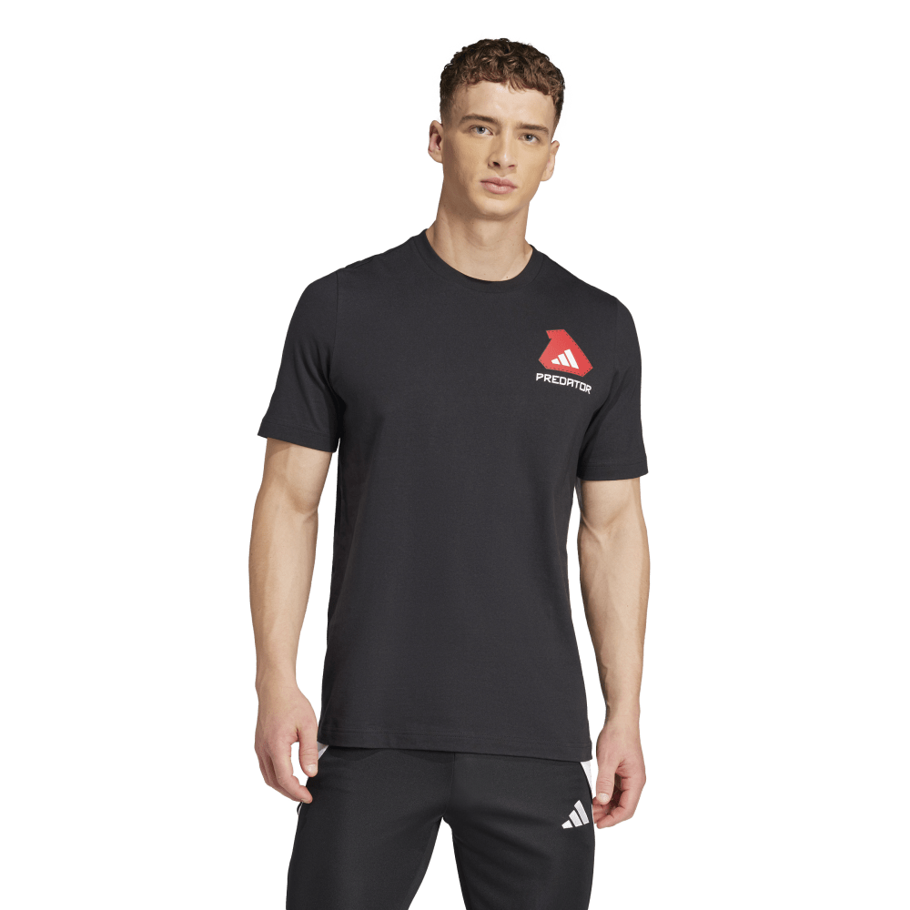 Adidas Predator History Graphic T-Shirt for Men - Black Soccer Jersey - Perfect for Football Fans, Training & Casual Wear