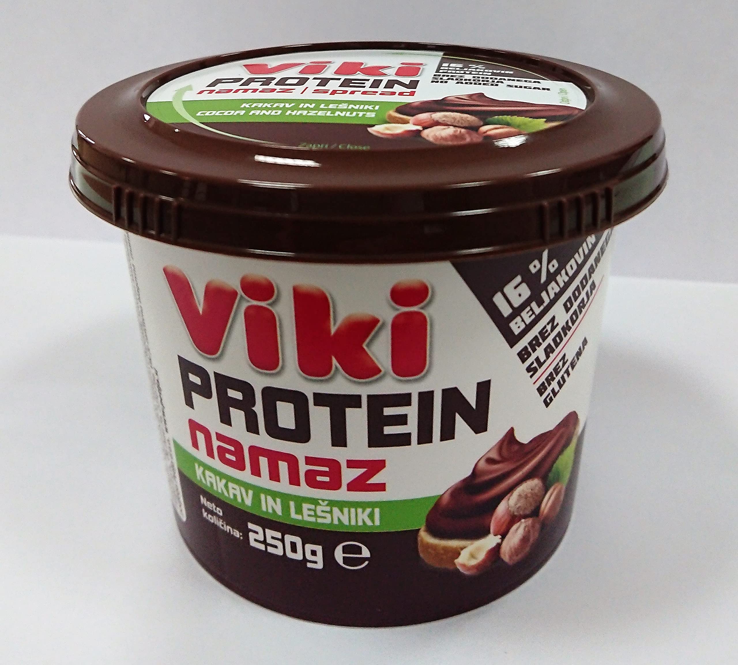 12 Pcs VIKI Duo Protein Spread 250g - Healthy Peanut Butter Alternative, High Protein, Low Sugar, Keto & Vegan Friendly - Perfect for Smoothies, Baking & Post-Workout Snacks