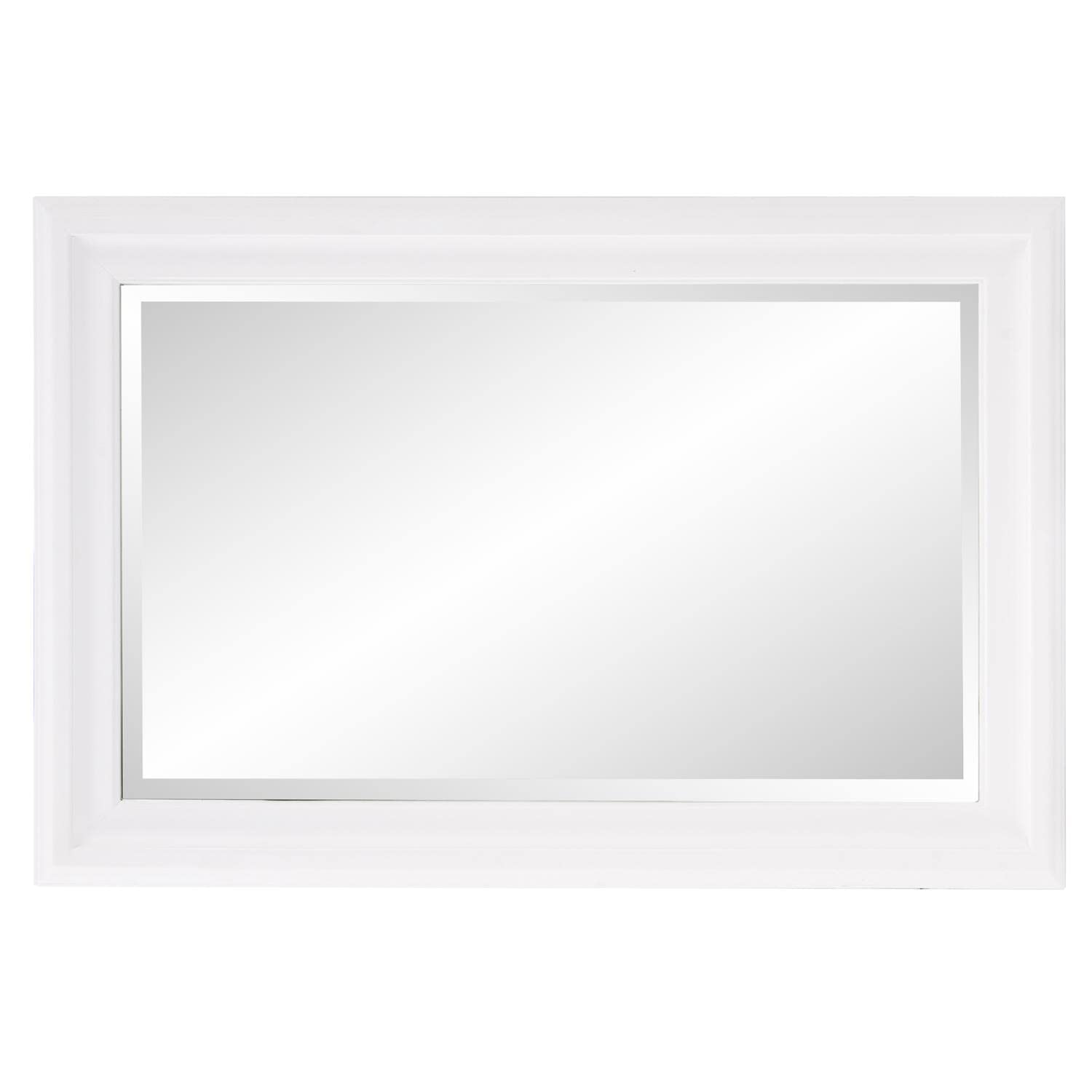 James Mirror - Light Brown Wooden Wall Mirror for Living Room, Bedroom & Entryway - Elegant Home Decor & Functional Mirror for Vanity, Dressing & Makeup