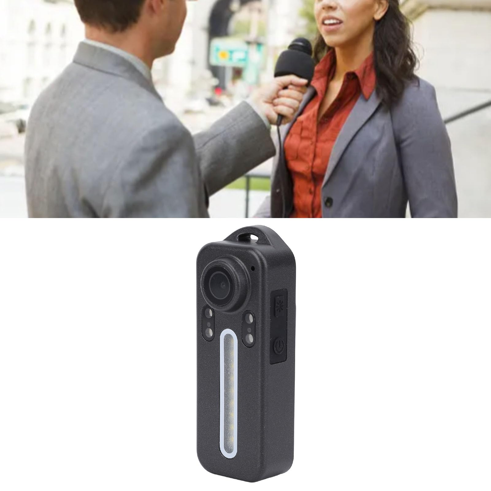 ASixxSix Mini Action Camera - 1080P HD Sports Camera with Night Vision, Portable Body Camera for Outdoor Adventures, Cycling & Travel - Includes Red & Blue Warning Lights for Safety