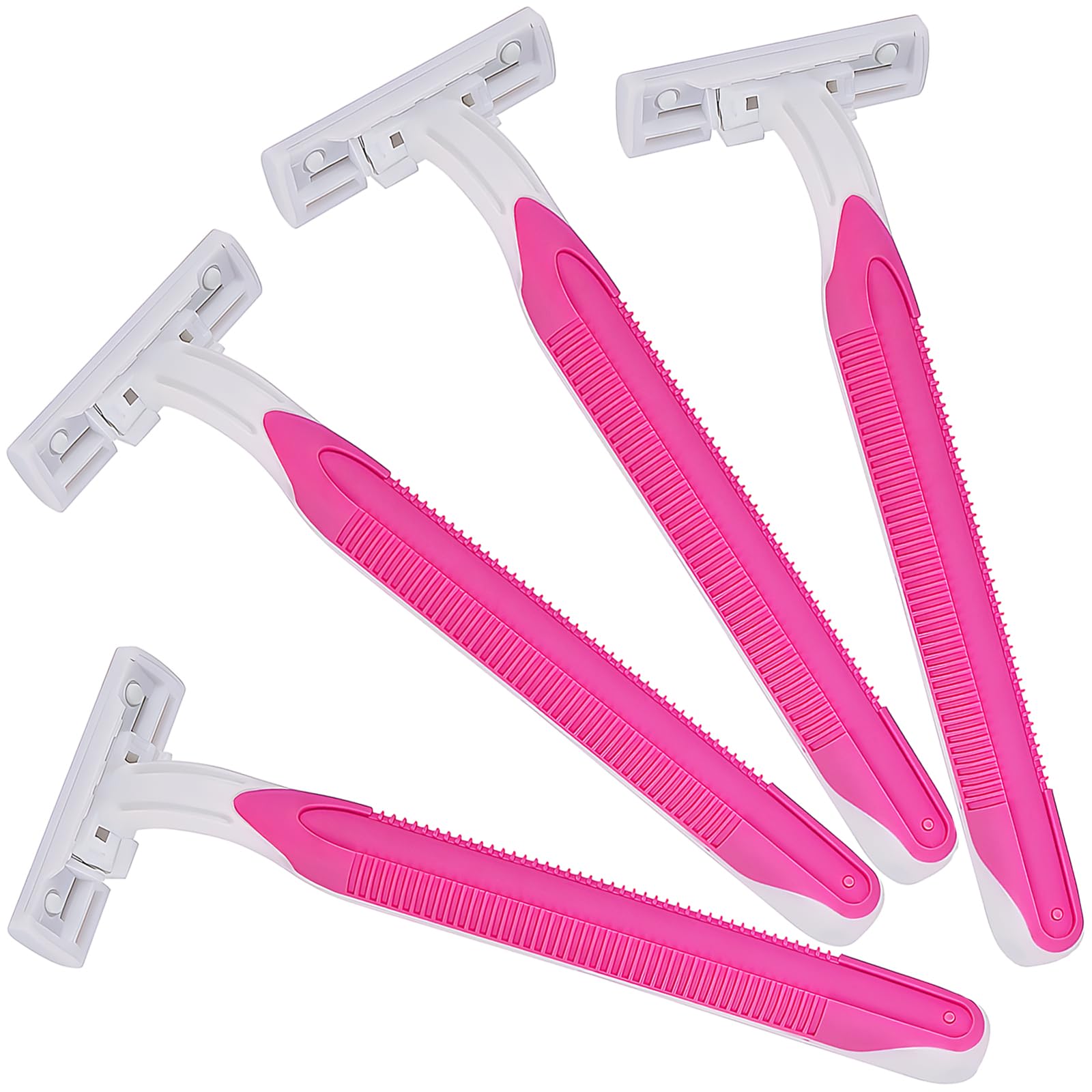 4-Piece Disposable Razors with 3 Blades - Smooth Shave for Men & Women - Travel-Friendly Grooming Kit for Home, Gym, or On-The-Go Shaving