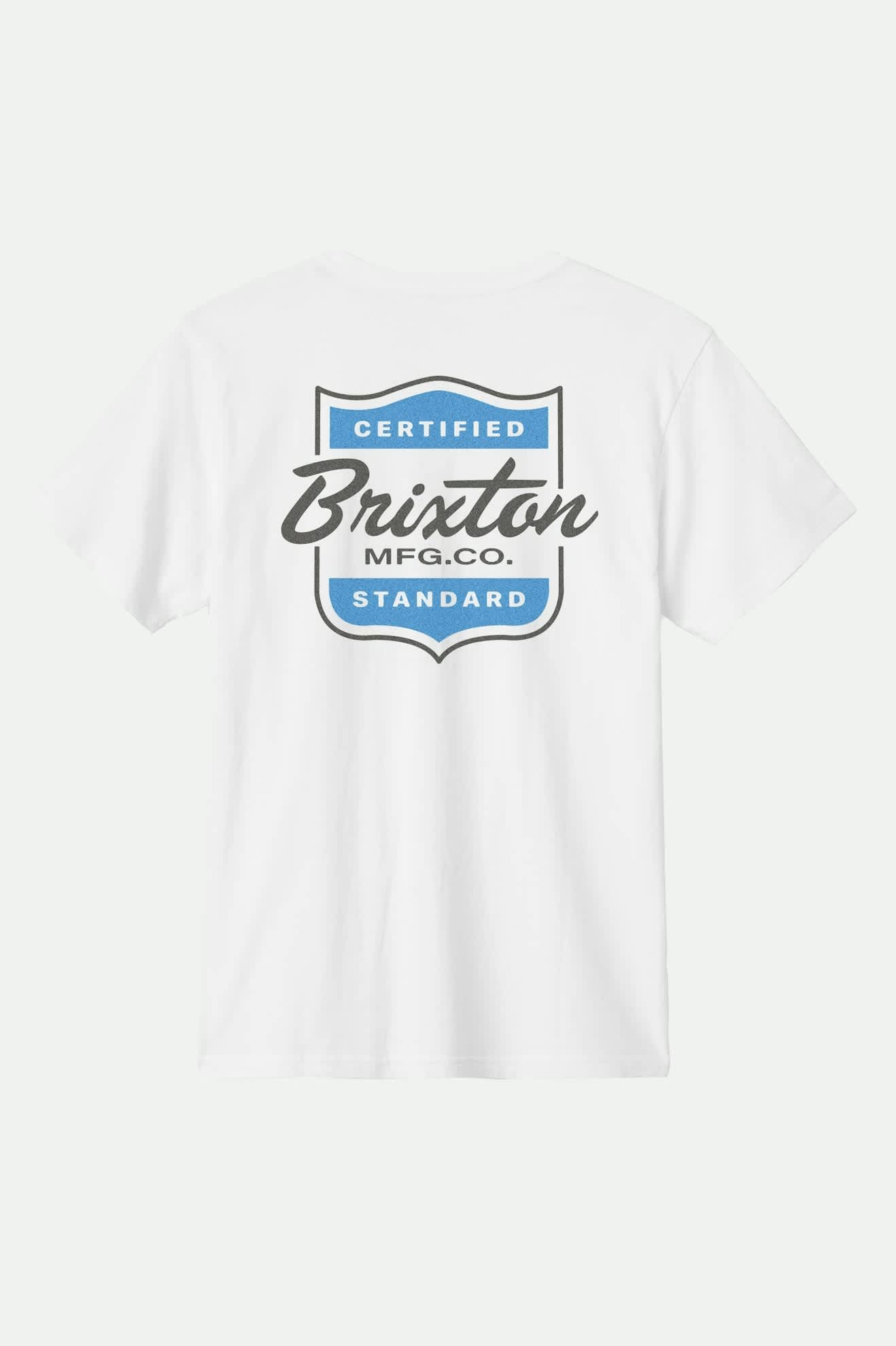 Premium Booker Short Sleeve Standard T-Shirt for Men - Soft Cotton Crew Neck Tee in White - Perfect for Casual Wear, Gym & Everyday Outfits