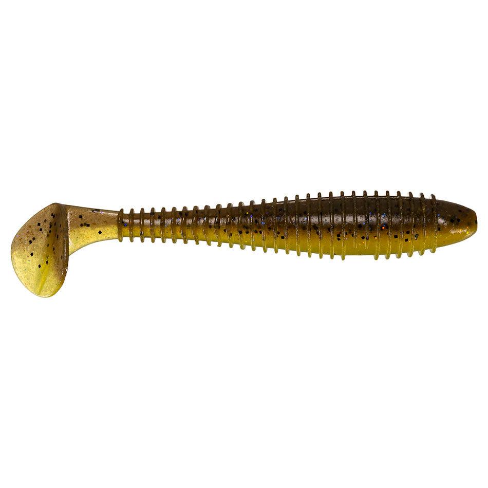 Keitech Fat Swing Impact Swimbaits - Premium Soft Bait Lures for Bass Fishing | Perfect for Freshwater & Saltwater Angling | Great for Casting, Trolling, and Jigging