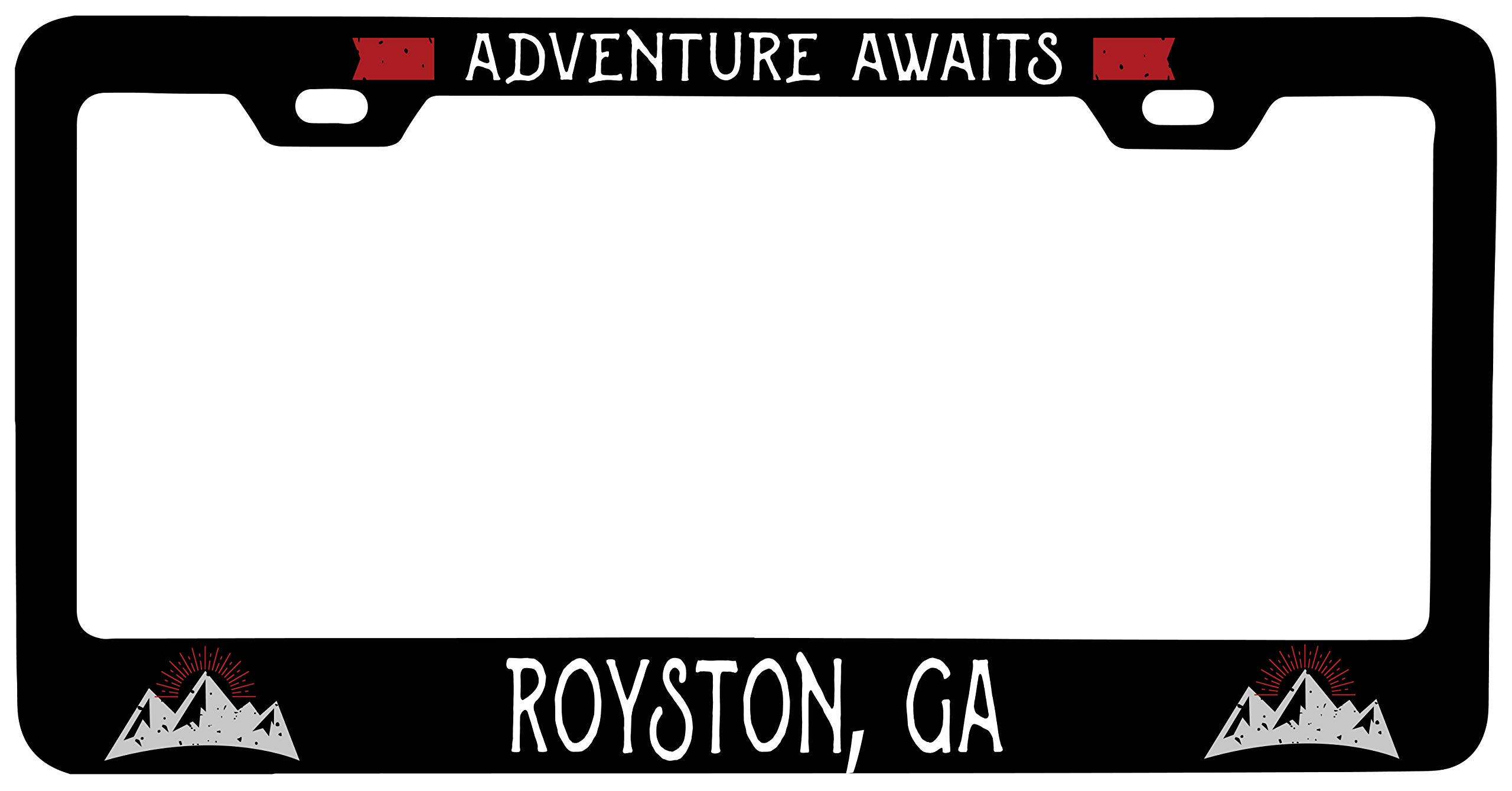 R&R Imports Royston Georgia Vanity Metal License Plate Frame - Custom Car Accessories for Personalization & Style