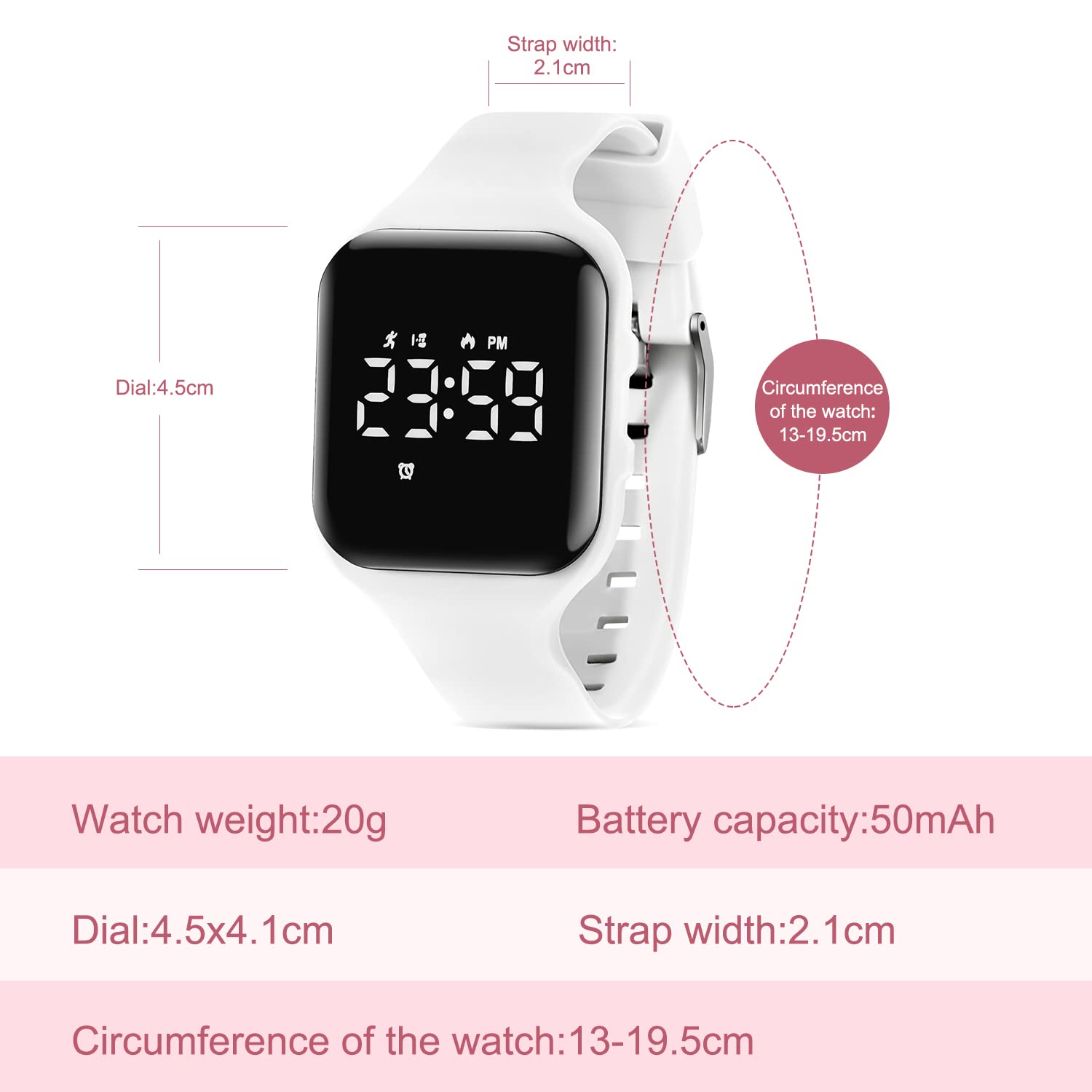 NN BEN NEVIS Kids Digital Sports Watch for Boys & Girls Ages 5-12 - Waterproof Fitness Tracker with Alarm, Stopwatch (No App Needed) - Perfect for School, Sports & Outdoor Activities