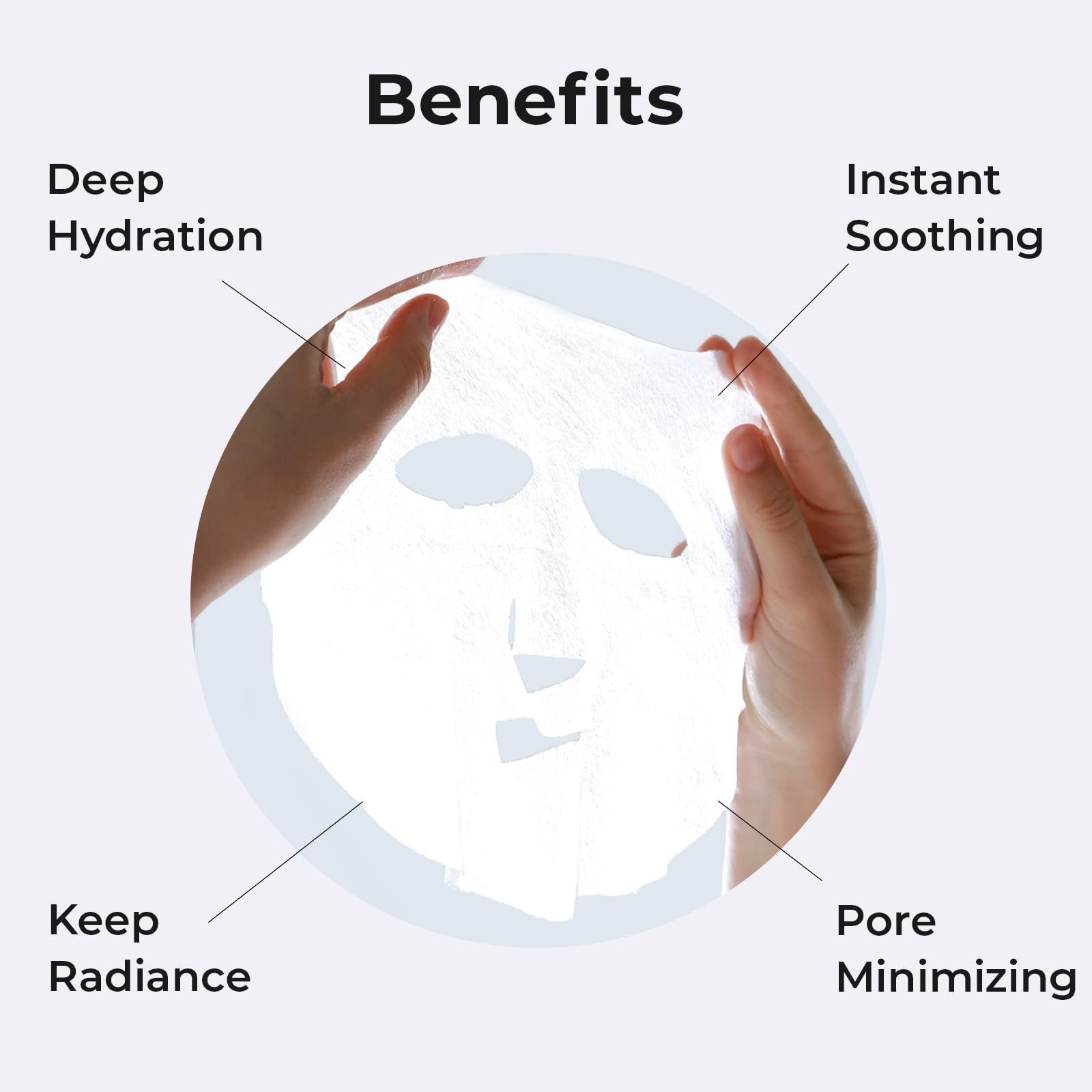 WIS Intensive Hydrating Face Masks 24 Pack with Hyaluronic Acid & Collagen - Deep Moisturizing Sheet Mask for Dry & Sensitive Skin, Pore Minimizing & Skin Elasticity Improvement - Perfect for Daily Skincare Routine & Spa Night Self Care