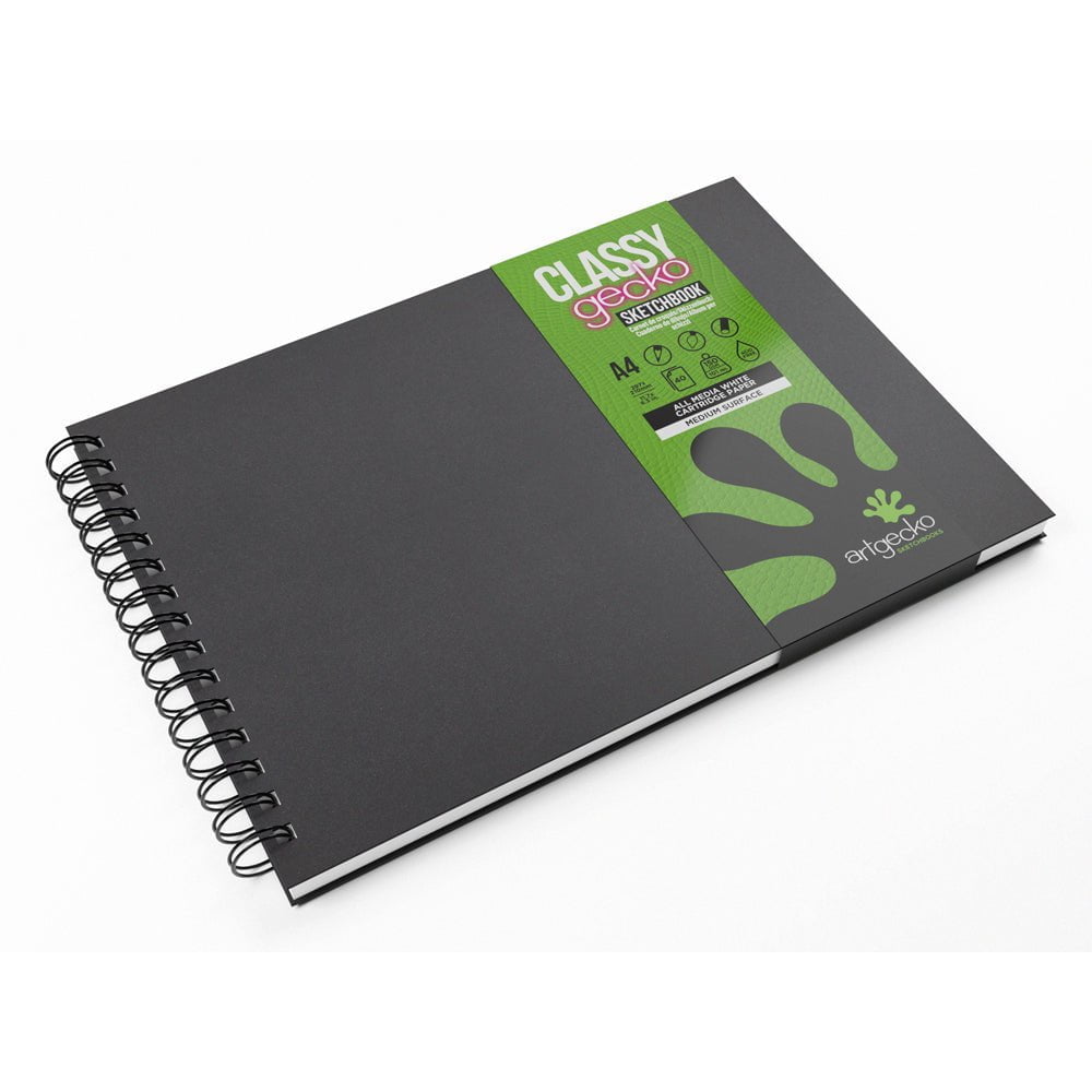 Premium A4 Landscape Sketchbook - 80 Pages (40 Sheets) 150gsm White Paper for Artists, Drawing & Sketching | Perfect for Travel, Studio & Outdoor Use