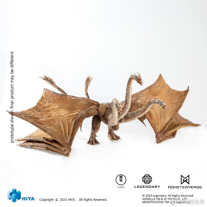 1/18 Scale HIYA 14-inch Godzilla vs King Ghidorah Action Figure - Highly Detailed King of the Monsters Collectible Toy for Display & Movie Scenes Reenactment