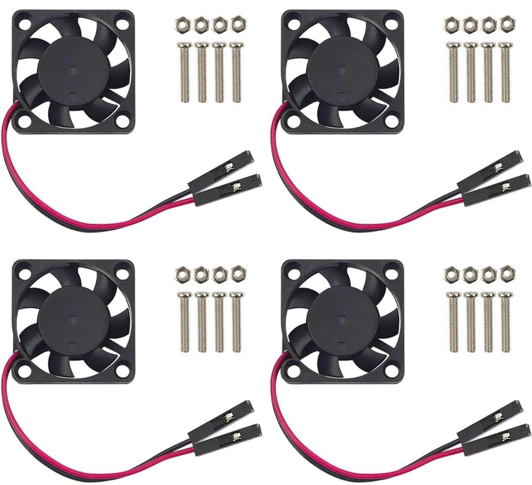 Raspberry Pi 4 Cooling Fan with Aluminum Heatsink Kit - High Performance Cooling Solution for Raspberry Pi 4B/4GB/8GB - Perfect for Gaming, Media Centers & DIY Projects