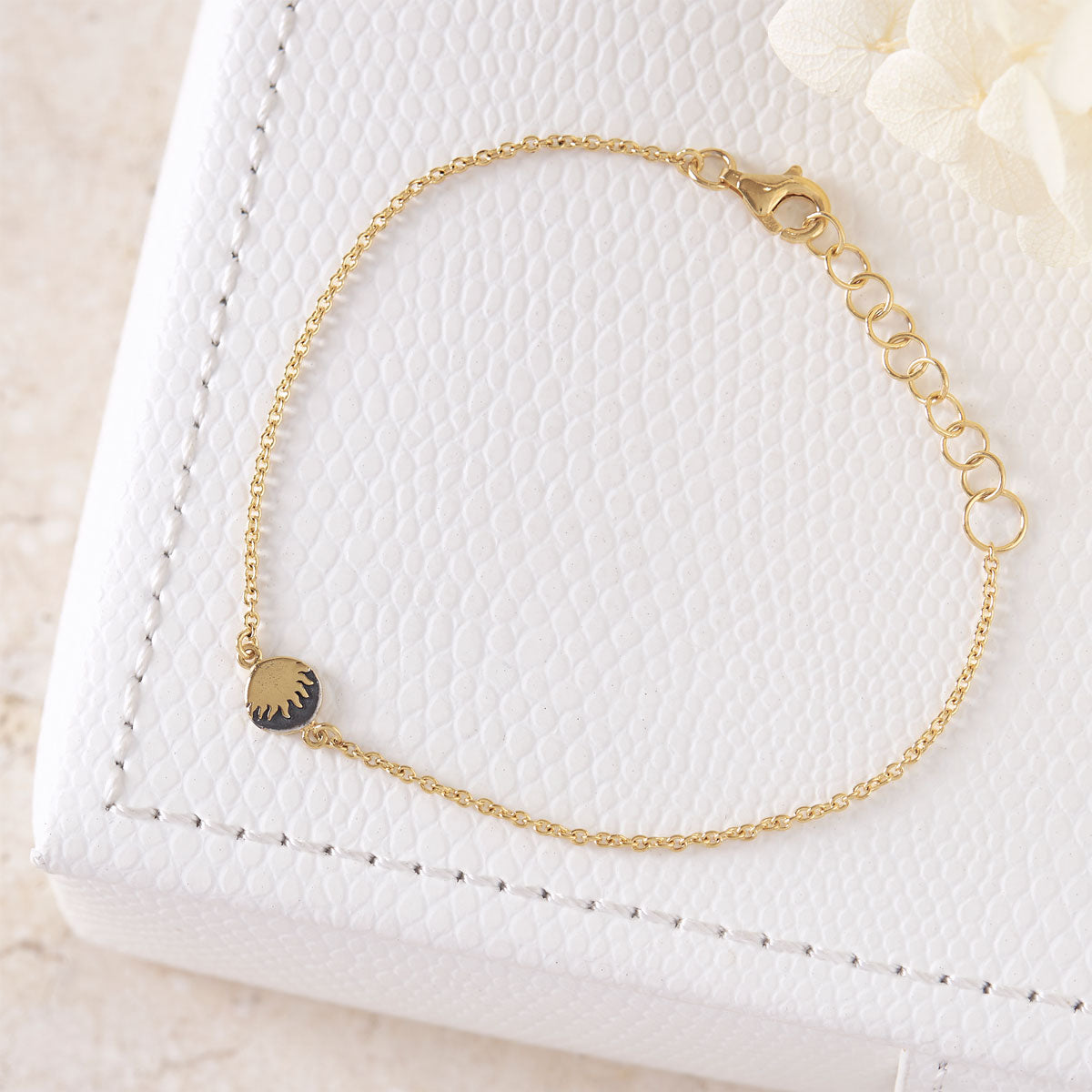 Celestial Midnight Bracelet - 14K Gold Plated Zodiac Charm Bracelet for Women, Elegant Night Sky Inspired Jewelry Gift for Birthday, Anniversary & Special Occasions | Perfect for Evening Parties, Date Nights & Boho Fashion
