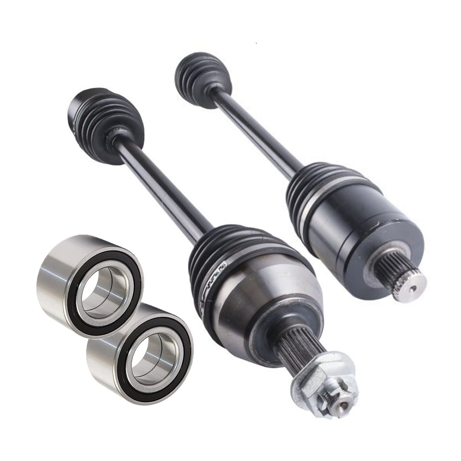 Polaris RZR XP 1000 & XP 4 1000 Rear CV Axles & Wheel Bearings Kit - Compatible with 2015-2016 Models | Off-Road ATV UTV Replacement Parts for Rough Terrain & Trail Riding